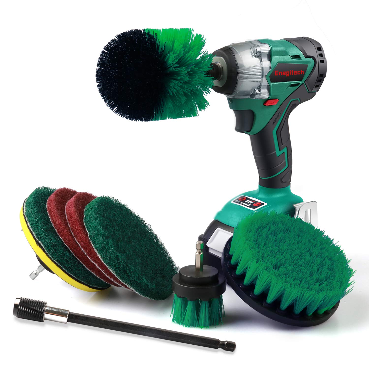 Electric Drill Brush Scrubber Set - 3 Pack Heavy Duty Cleaning Tools for Grill, Car Detailing, Shower, Tile & Grout - Perfect for Household Cleaning, Wheel Scrubbing & Bathroom Maintenance