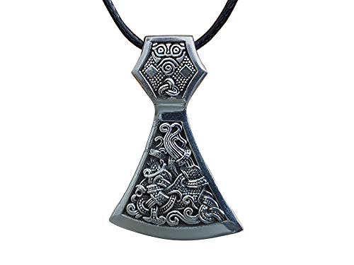 Viking Axe Pendant - Silver