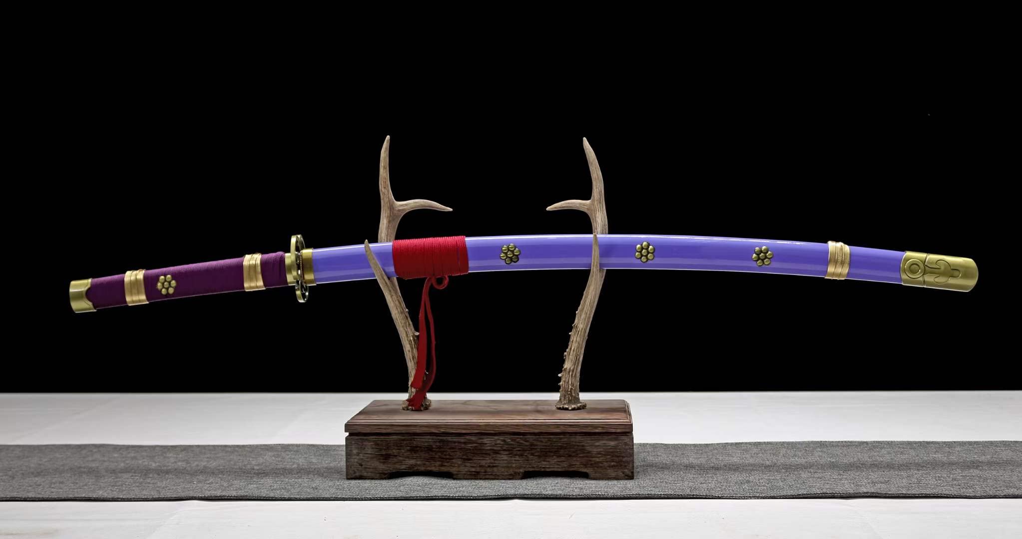 Premium Roronoa Zoro Enma Sword Replica - One Piece Anime Carbon Steel Katana - Japanese Anime Cosplay & Collection Display for Fans