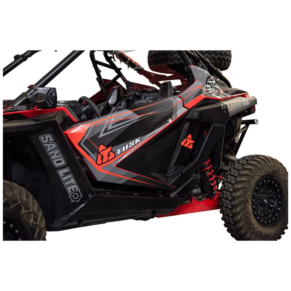 2022 Polaris RZR Pro R Ultimate Black Plastic Lower Door Inserts by TUSK | Durable UTV Accessories for Off-Road Protection & Style | Perfect for Trail Riding, Mudding & Desert Adventures