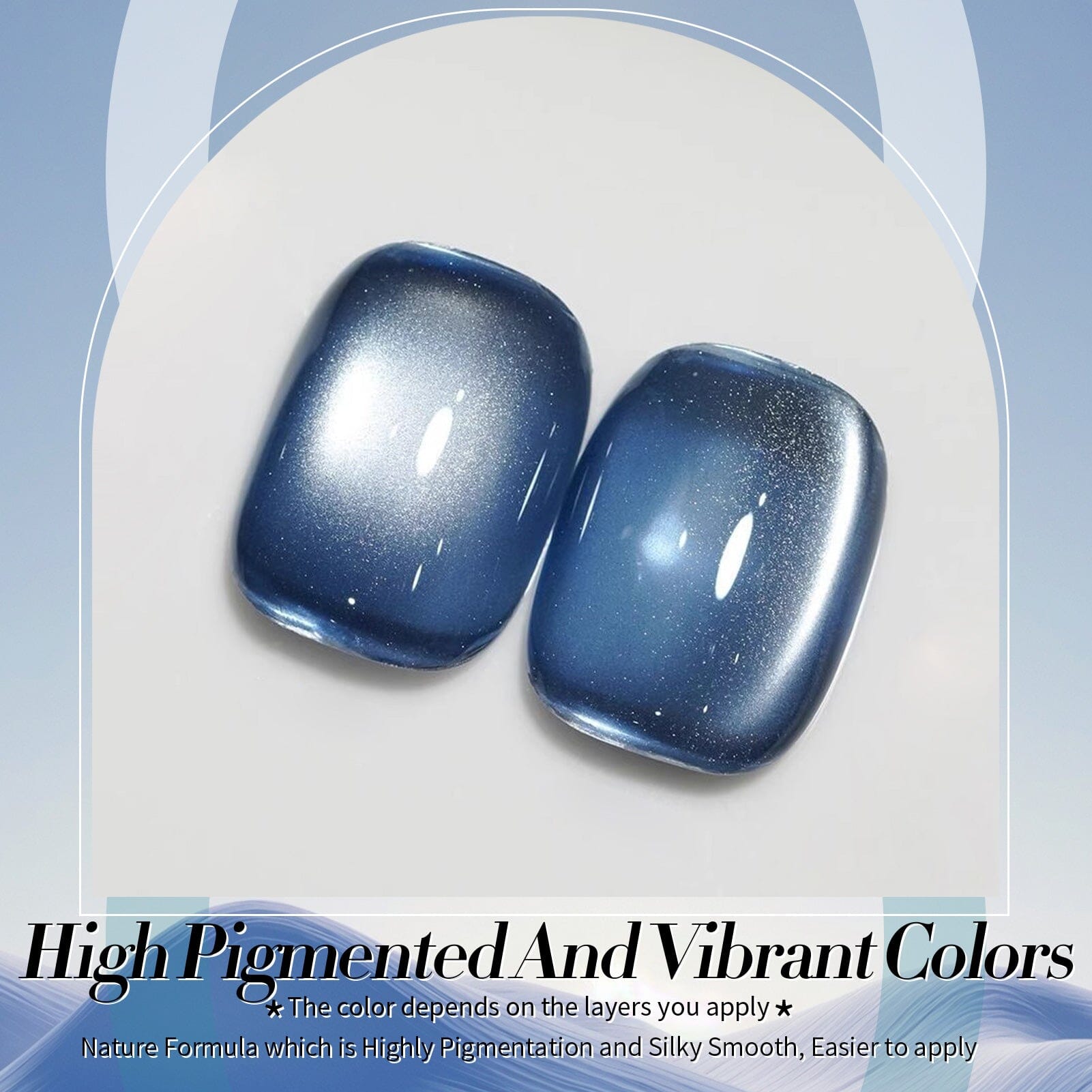 Blue Glass Cat Magnetic Gel Polish - 15ml MY75 Blue Lover Nail Art Kit for Salon & Home Manicure - Perfect for Special Occasions & Everyday Wear