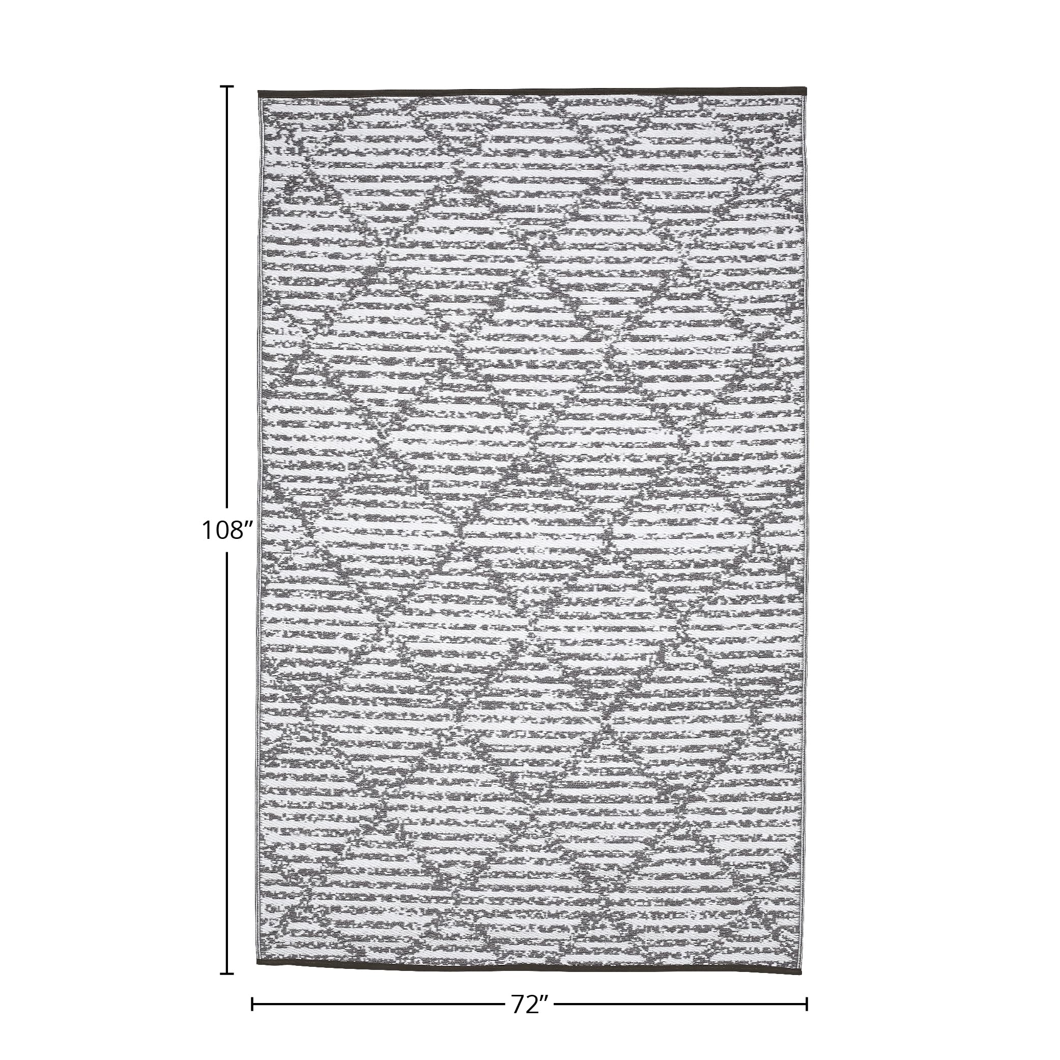 Fiesta Premium Quick Dry Reversible Plastic Rug - Indoor/Outdoor Use for RV, Camping, Beach, Picnic, Patio & Poolside - 6x9 Feet - Perfect for Outdoor Adventures & Home Decor