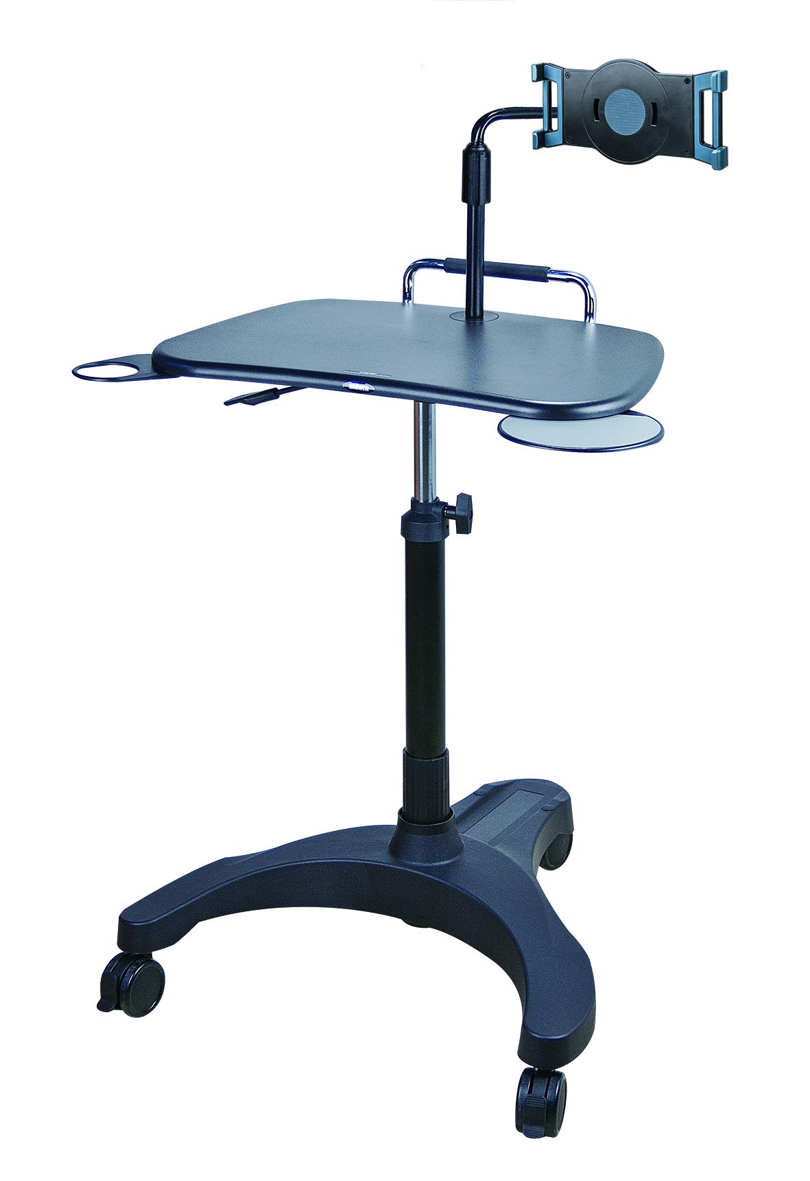 Aidata Adjustable Laptop Cart with Gas Spring Lift - Height Adjustable from 28.4