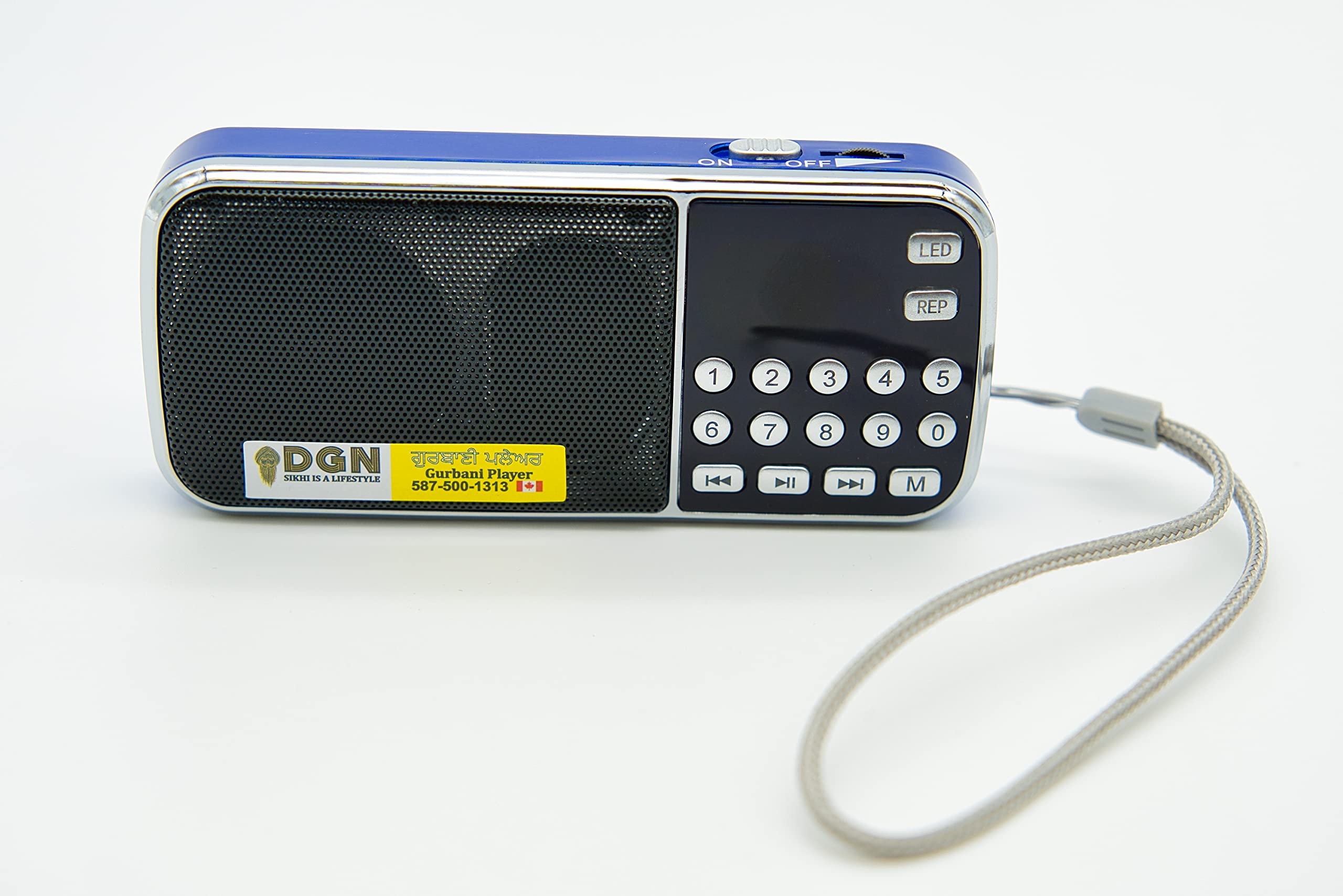 Rechargeable DGN Gurbani FM Radio - 400+ Hours Gurbani, 550 Tracks Including Nitnem, Kirtan, Sahej Path, Dhadi Vara & Kavishri | Portable Sikh Spiritual Music Player | Perfect Gift for Grandparents & Devotees | Ideal for Home Worship, Travel & Meditation