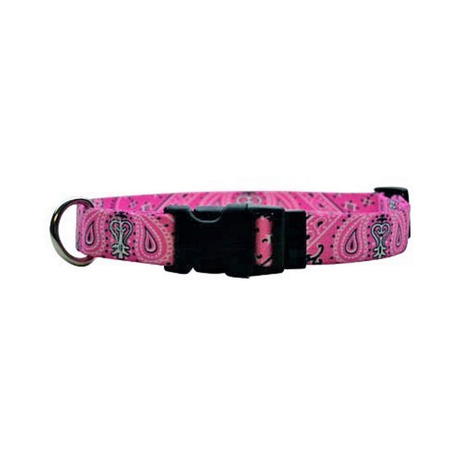 Pink Dog Bandana Collar for Small Dogs & Cats - Adjustable 8