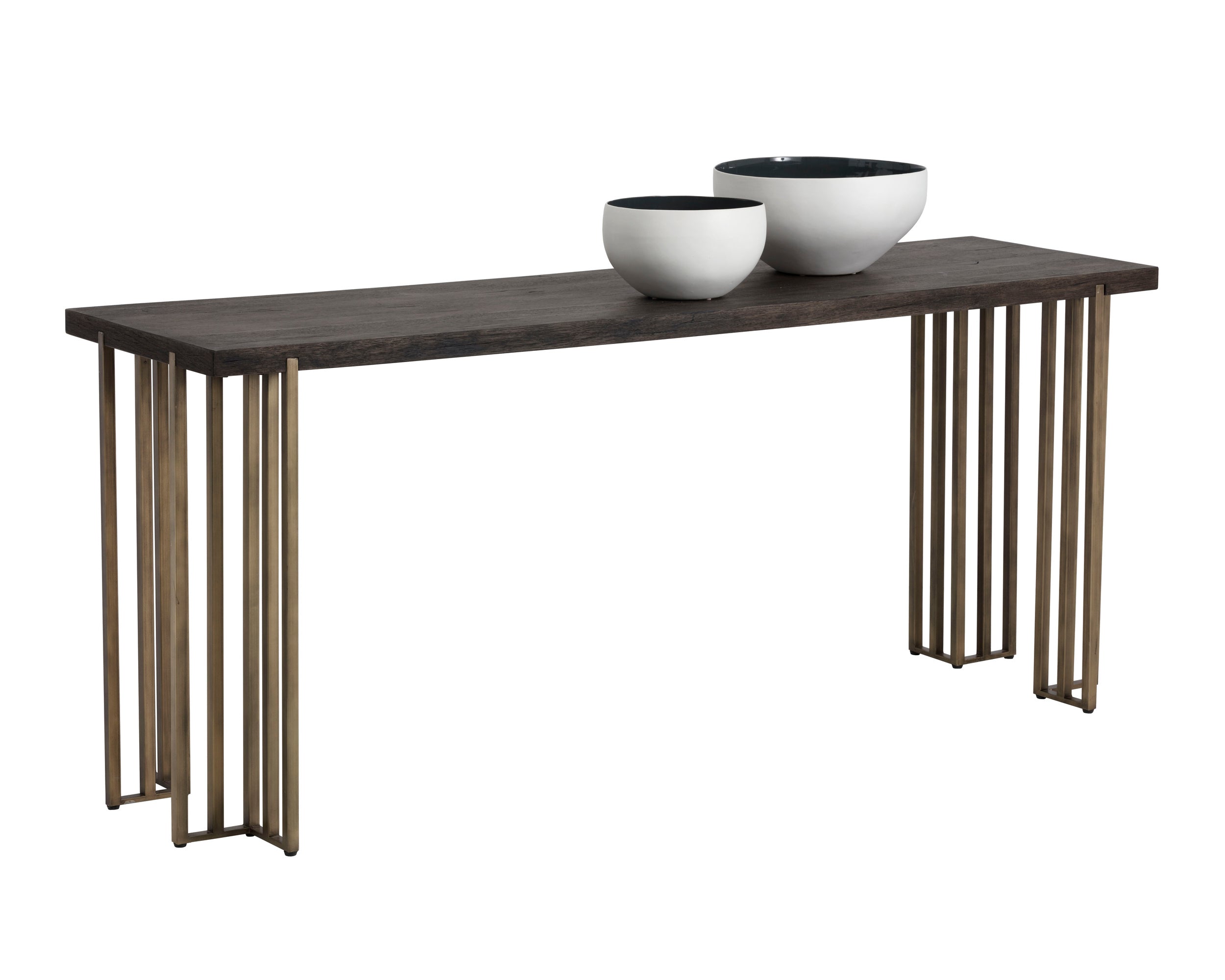 Modern Alto Console Table - Sunpan Furniture 102944 | Entryway, Living Room & Hallway Decor | Slim Sofa Table for Small Spaces