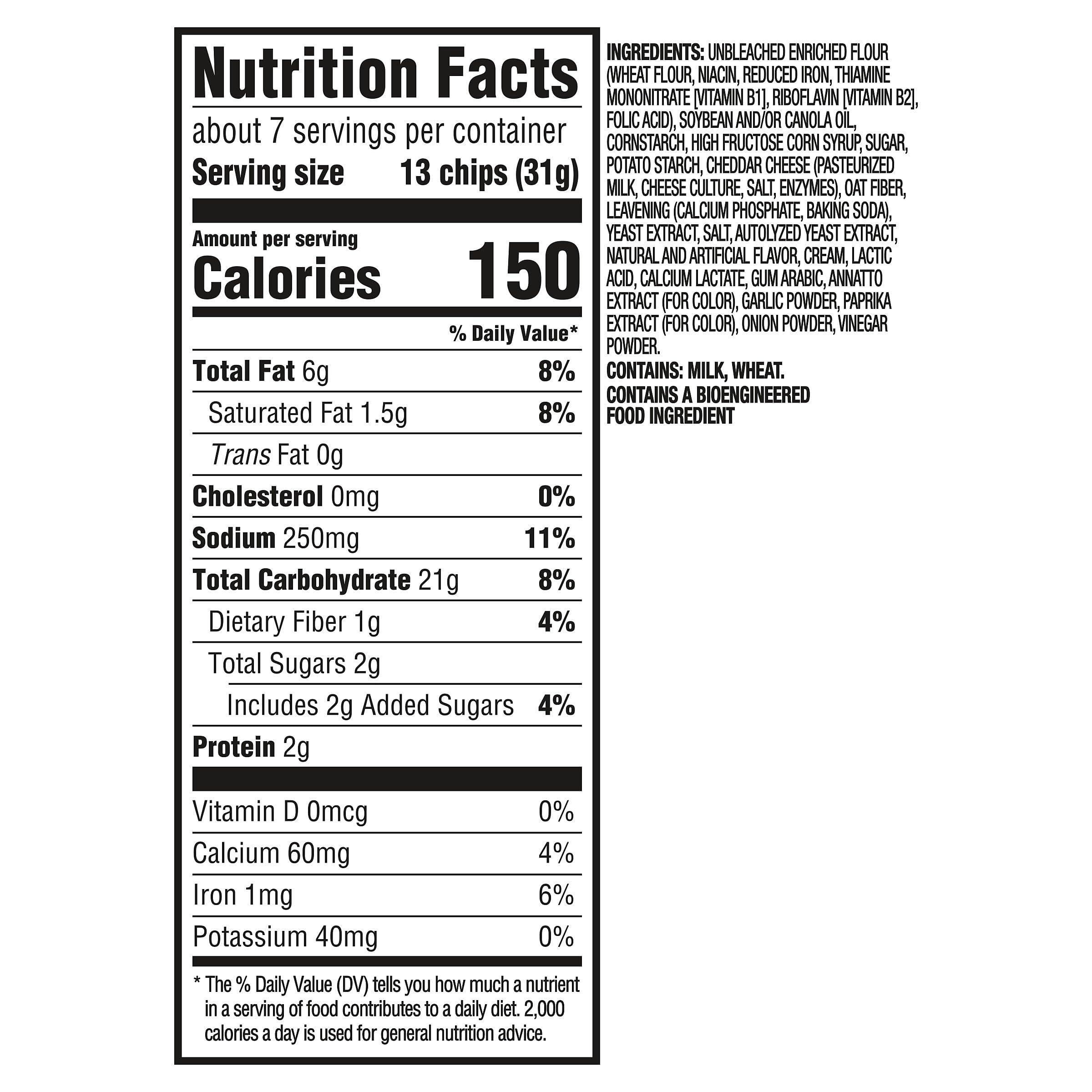 RITZ Toasted Chips Cheddar Cheese Crackers - 8.1 oz Party Snacks Pack - Perfect for Game Nights, Picnics & Office Snacking