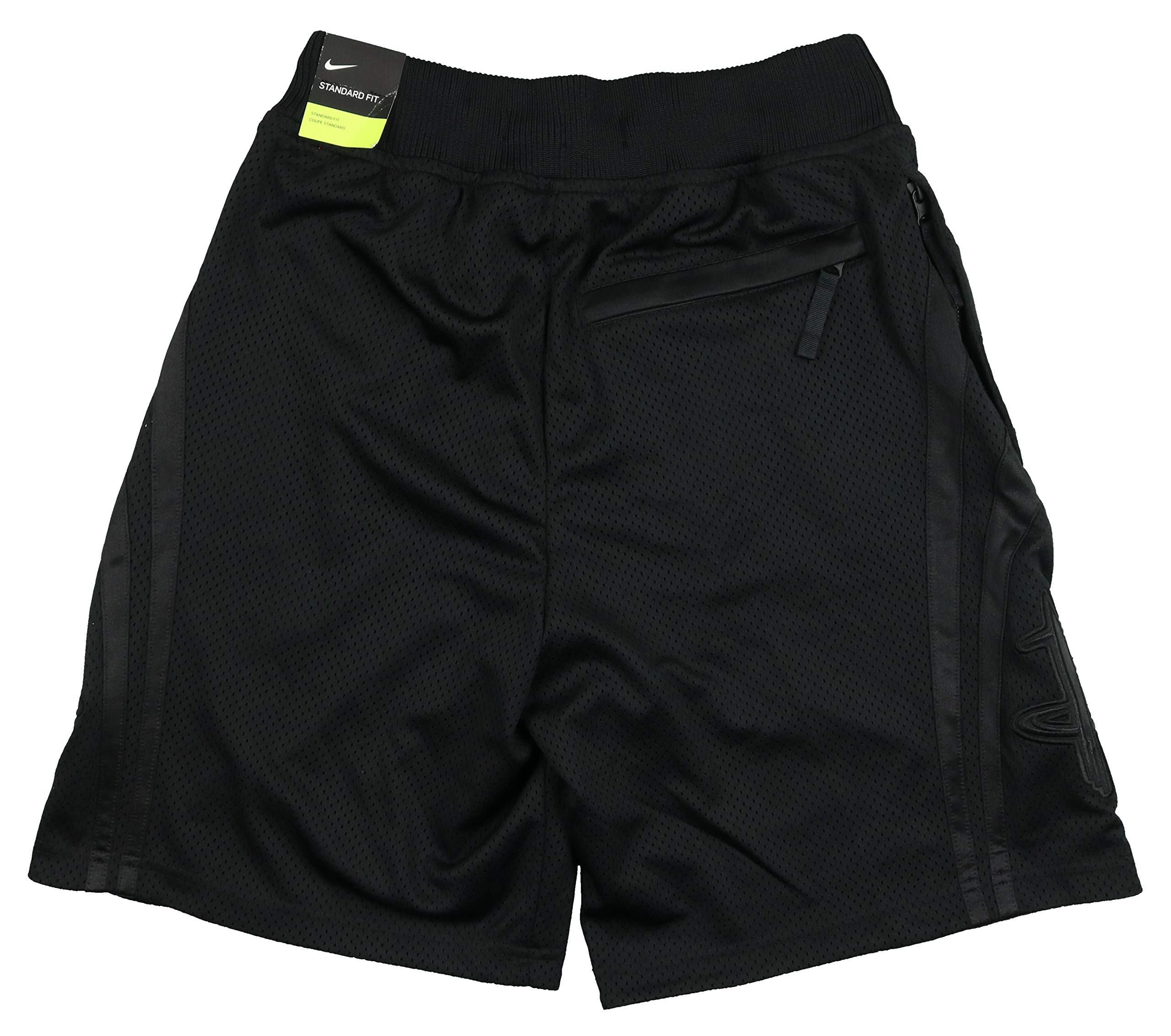 Nike Men's Houston Rockets Courtside Icon Basketball Shorts - X-Large, Triple Black | Comfortable NBA Athletic Wear for Gym, Training & Casual Street Style