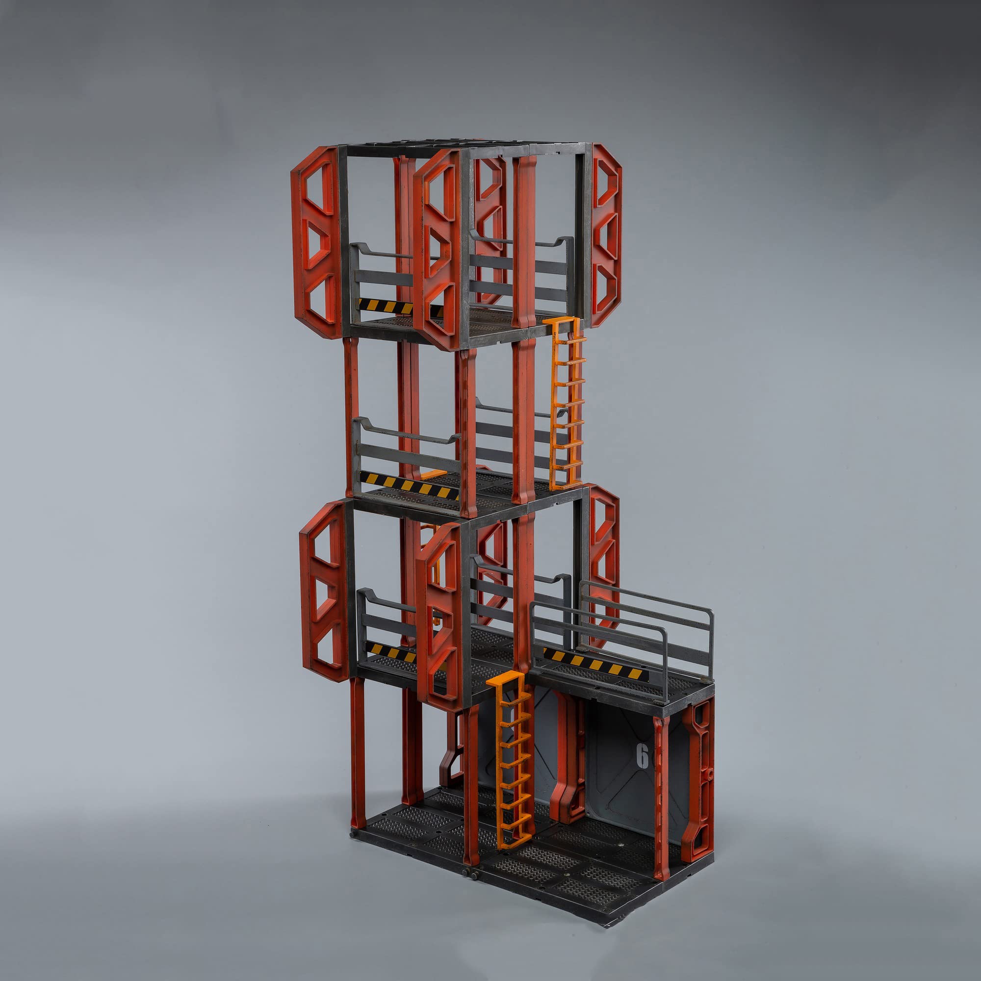 Pipigirl 1/18 Scale Building Mecha Depot Armory Model Kit - Display Platform for Soldier Action Figures, Military Diorama Base (Style 3) - Perfect for Collectors, Wargaming & Model Photography