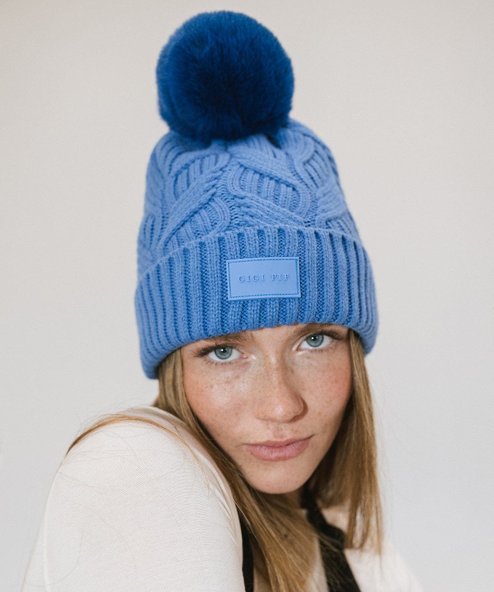 Ida Cable Knit Beanie Hat for Women & Men - Soft Winter Warm Knitted Cap - Perfect for Skiing, Snowboarding & Outdoor Activities