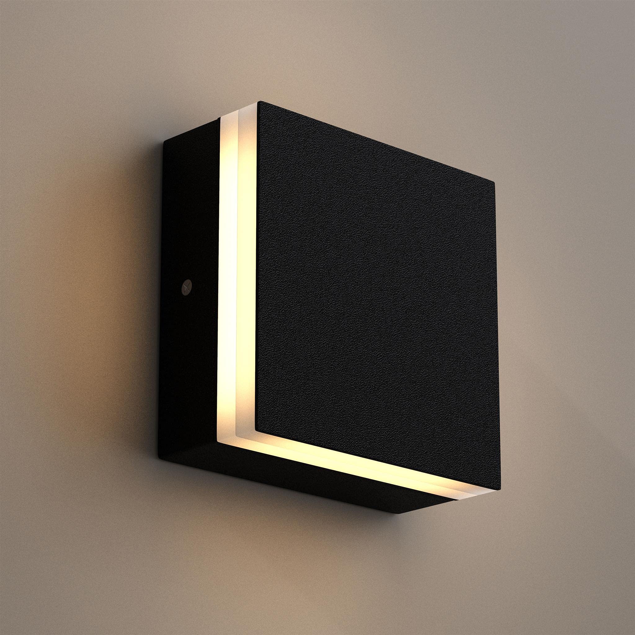 LEDMyplace 9W Modern Wall Sconce Light - 3000K Warm White, 338 Lumens, 120V, High CRI, Acrylic Shade, Matte Black Finish - Perfect for Bathroom, Bedroom, Hallway & Indoor Decorative Lighting