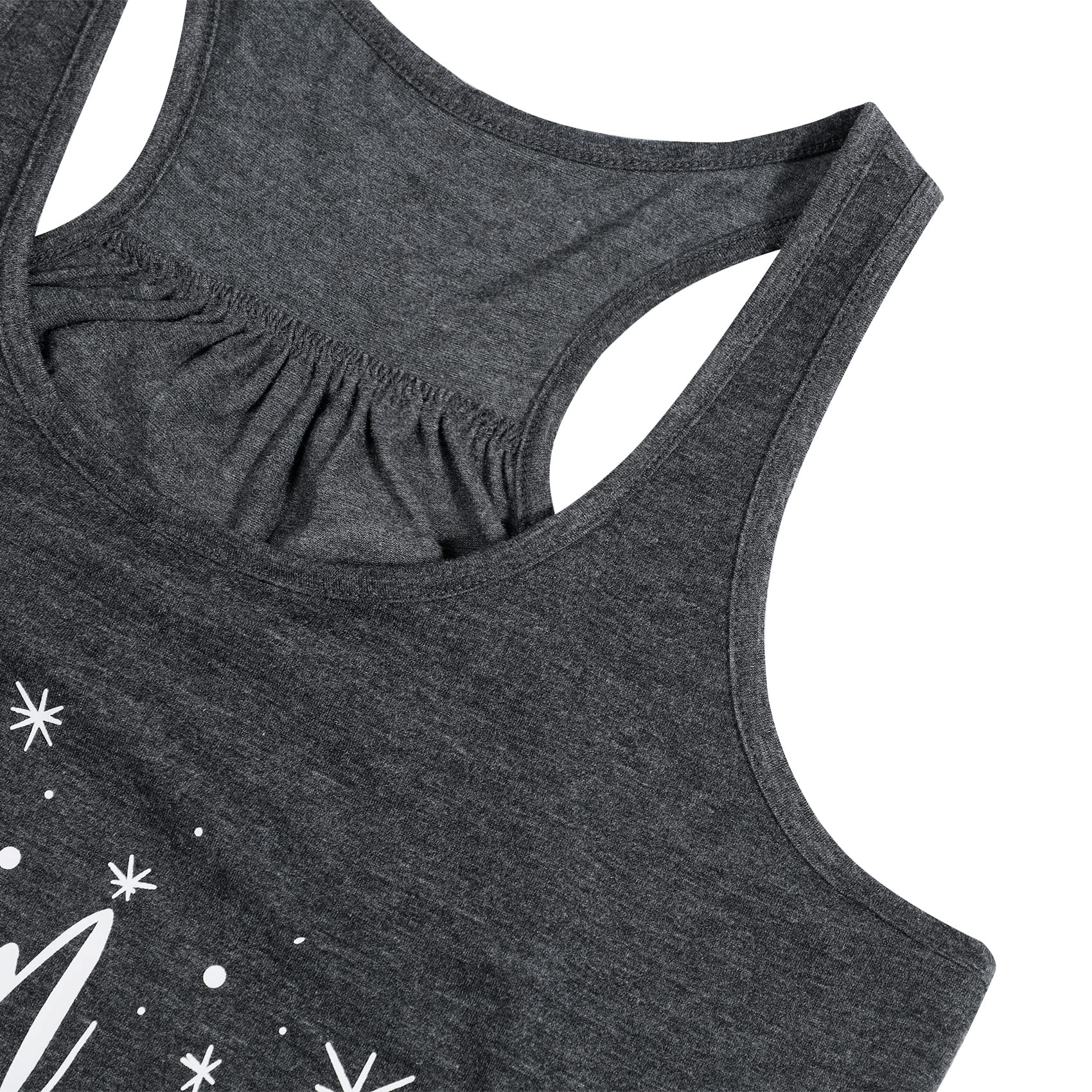 Funny Letter Print Sleeveless Tank Tops for Women - 'A Dream is A Wish Your Heart Makes' Summer Casual T-Shirt | Perfect for Beach Outings, Music Festivals & Everyday Wear