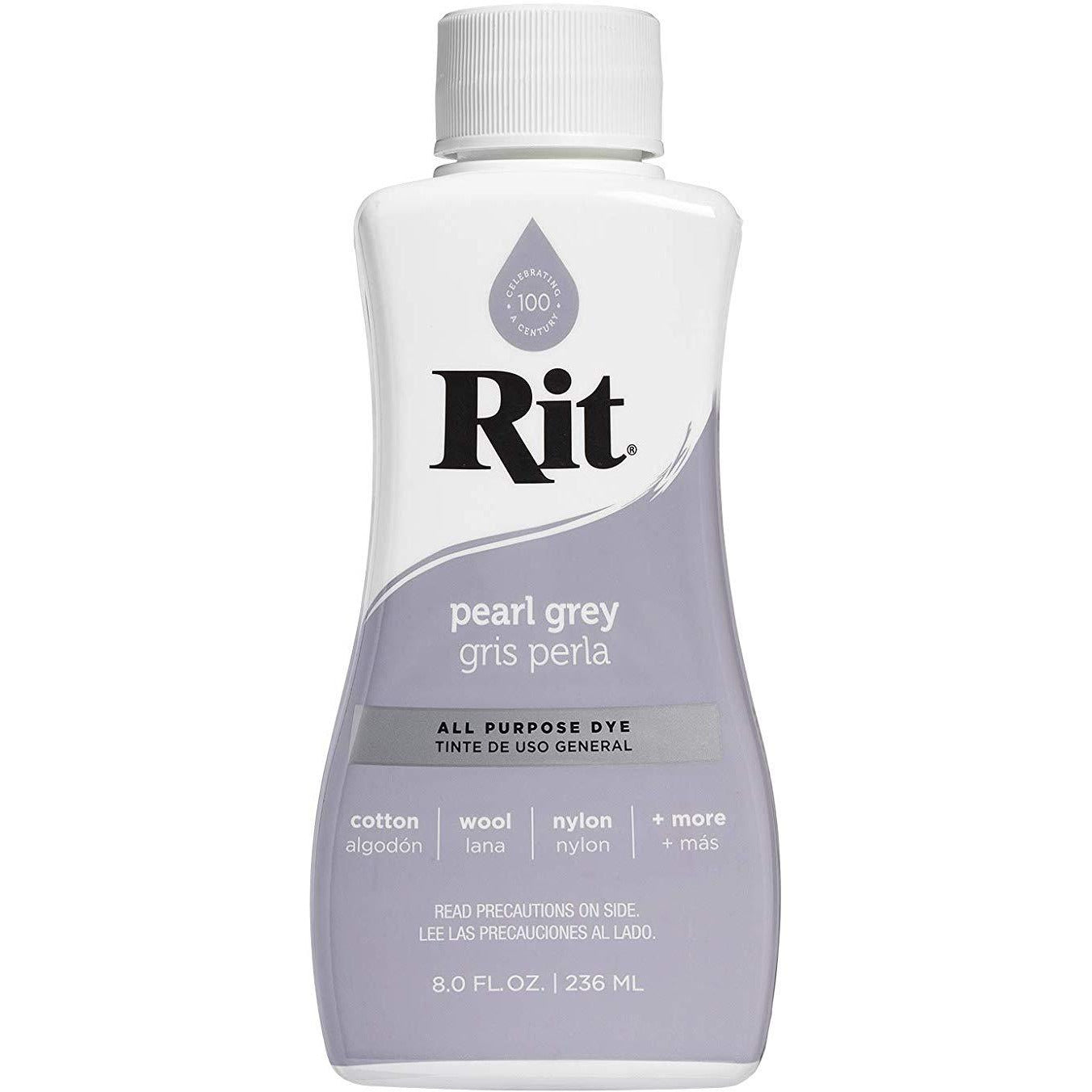 RIT All-Purpose Liquid Fabric Dye - 8 Fl. Oz (237ml) for Clothes, Shoes & Home Decor - Perfect for DIY Projects, Tie-Dye & Fabric Restoration