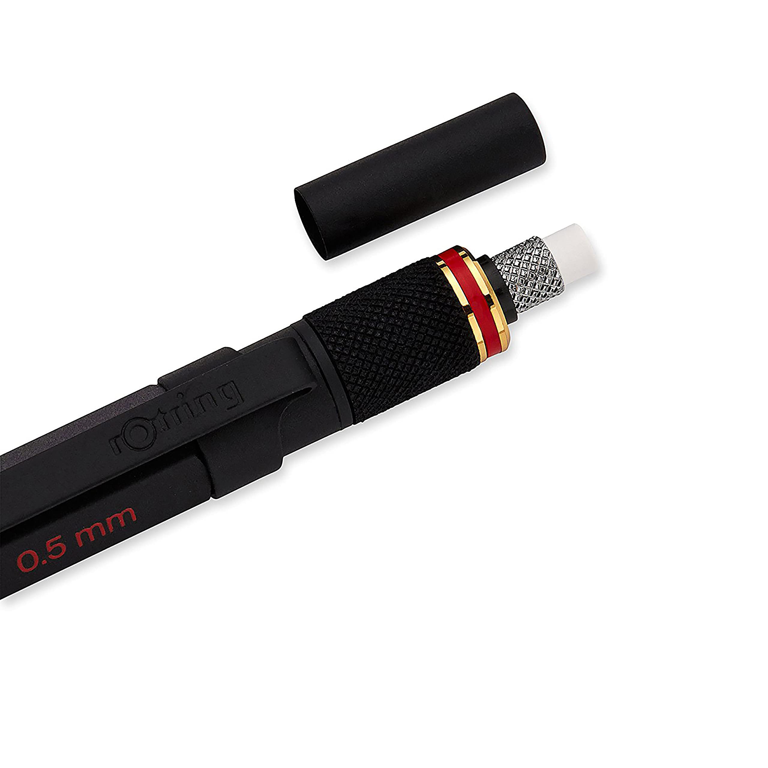 Rotring 800+ 0.5mm Mechanical Pencil with Touchscreen Stylus - Black Drafting Pencil for Engineers, Architects & Artists - Perfect for Sketching, Note-Taking & Digital Design