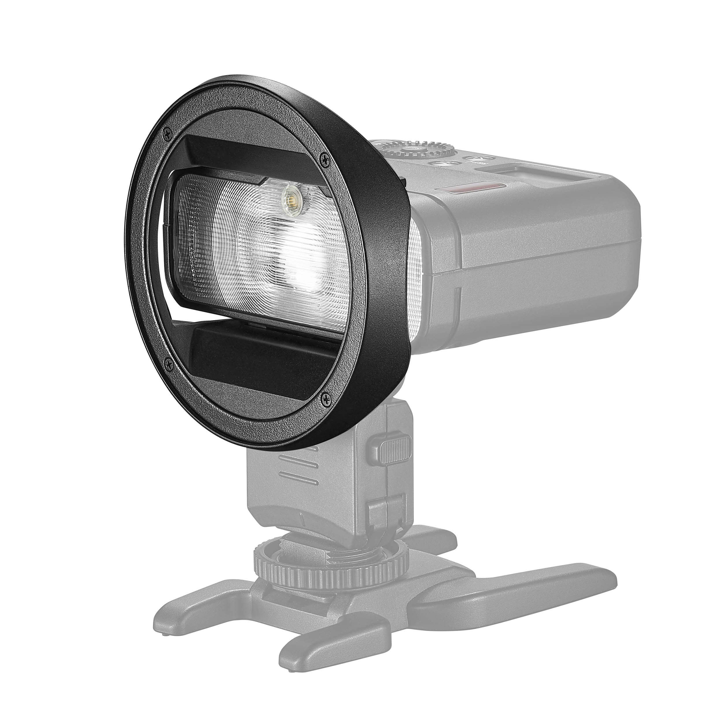 Godox MF12 Macro Flash Round Head Adapter (MF CB) - Compatible with Macro Photography, Jewelry & Small Product Shooting, Dental & Medical Imaging