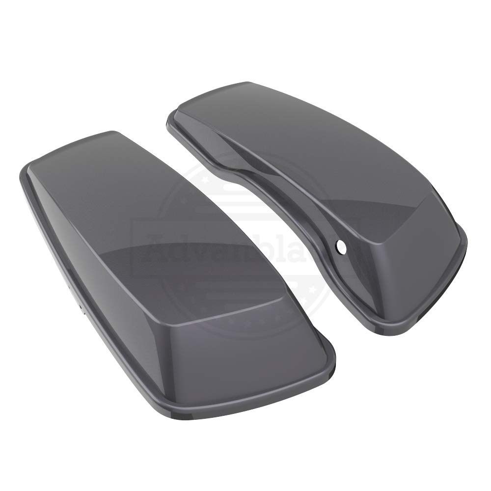 Moto Onfire Motorcycle Saddlebag Lids Replacement - Compatible with Harley Touring Street Glide & Road Glide Special 2014-2020 Models (Smoke Gray) - Durable ABS Plastic, Weatherproof Design for Long Rides & Road Trips