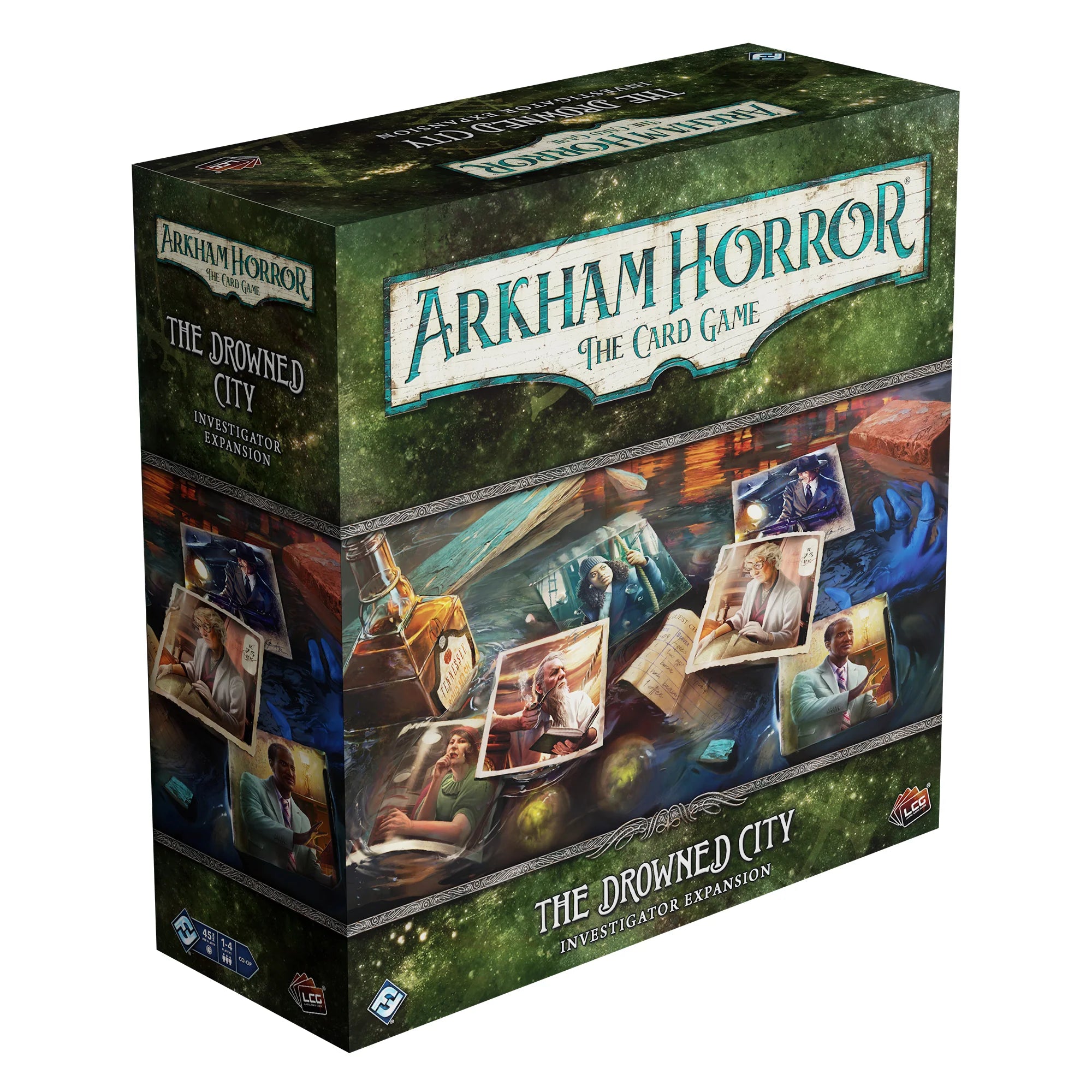 Arkham Horror: The Card Game - The Drowned City Investigator Expansion | Horror Adventure Card Game for Adults | Perfect for Game Nights & Lovecraftian Horror Fans
