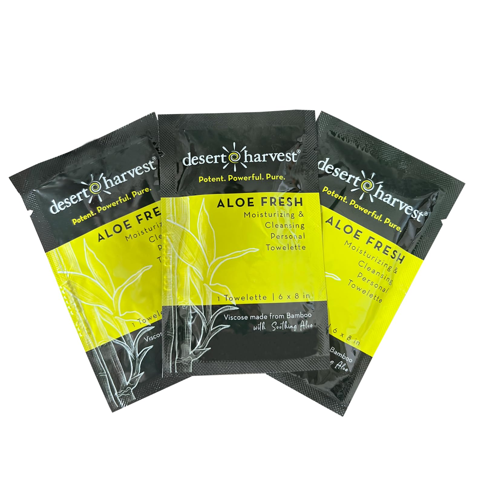 Desert Harvest Aloe Fresh Moisturizing & Cleansing Personal Wipes | pH Balanced Feminine Hygiene Towelettes | 36 Count Pack | Gentle for Sensitive Skin & On-the-Go Freshness