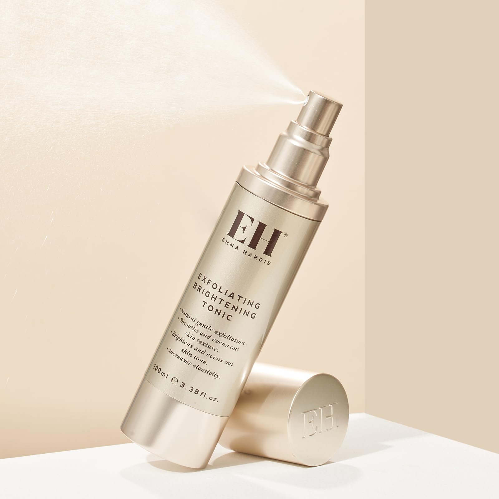Emma Hardie 100ml Exfoliating Brightening Tonic with AHA & BHA - Anti-Aging Face Toner for Sensitive Skin, Reduces Wrinkles & Boosts Elasticity, Vegan & Cruelty Free - Perfect for Daily Skincare Routine & Post-Cleansing Treatment