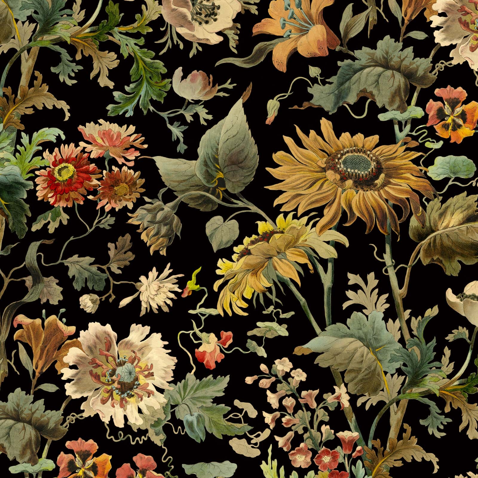 AVALON Noir Wallpaper Sample - Premium Peel & Stick Wallpaper for Bedroom, Living Room & Office Decor