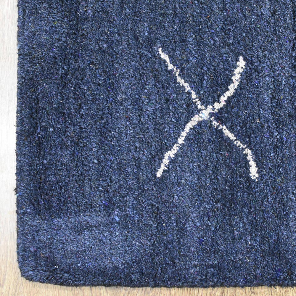 Handmade Reflection Hand Knotted Wool Rug - Bohemian Style Area Rug for Living Room, Bedroom & Home Decor