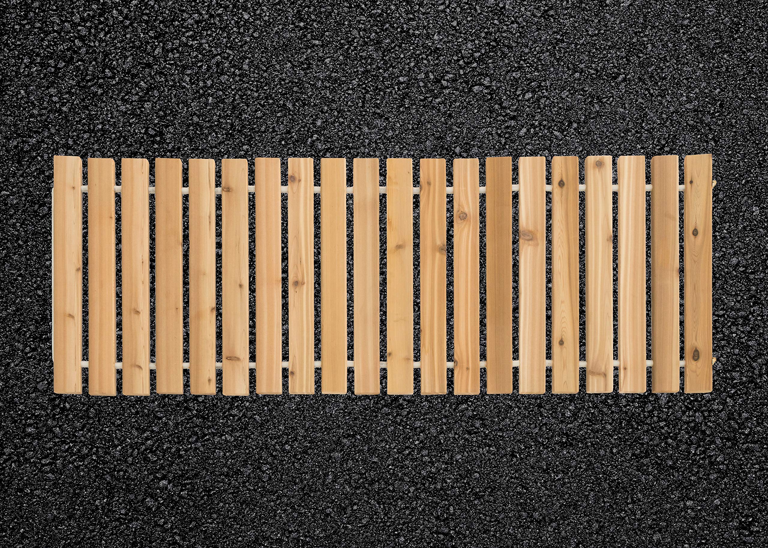 Premium Red Cedar Roll Up Walkway - Durable & Portable Outdoor Pathway for Gardens, Patios & Backyards | Furniture Barn USA