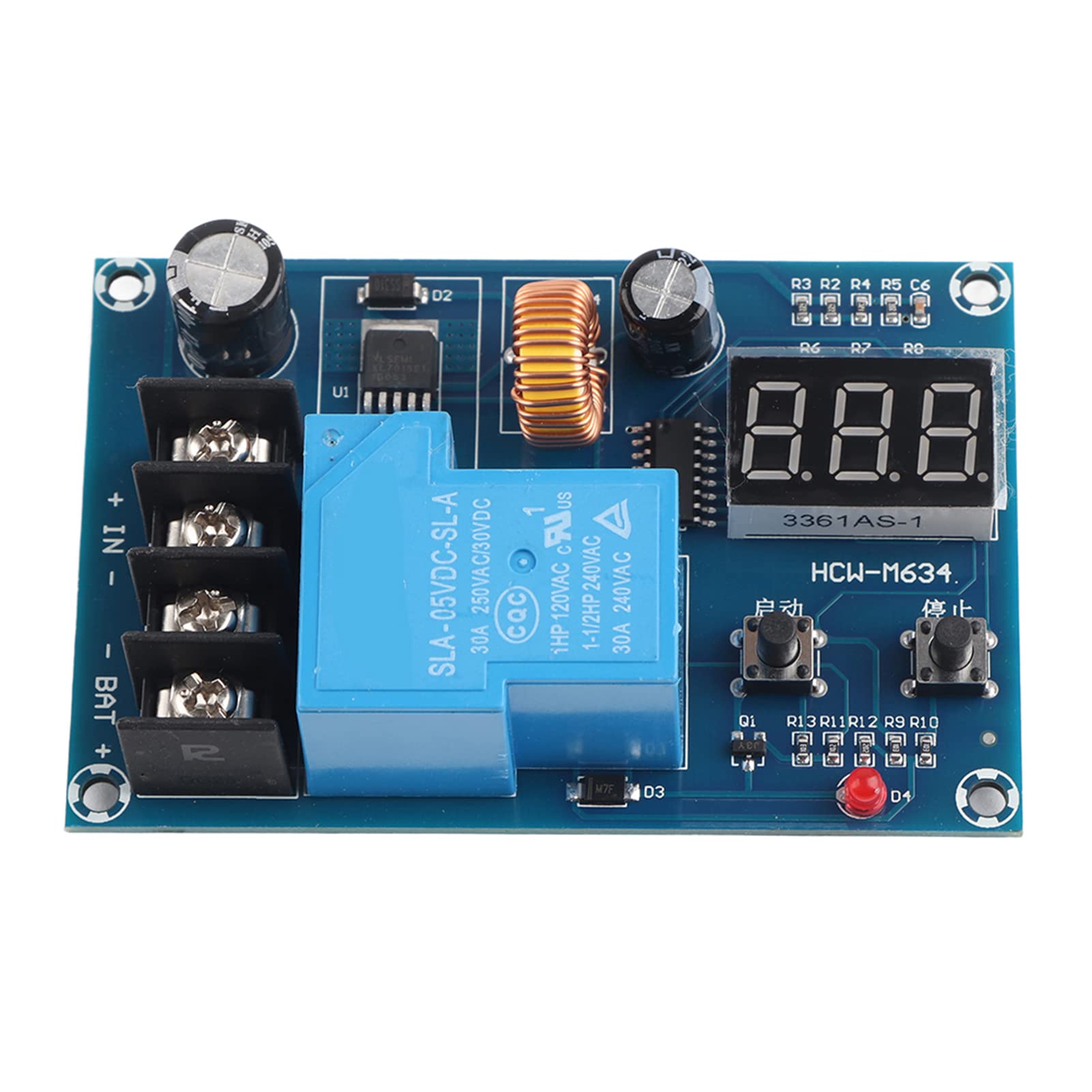 Oumefar XH-M604 6-60V Digital Display Battery Charger Control Module - DC Charging Board for Solar Power, Home, RV & DIY Projects | Perfect for Off-Grid Energy Systems & Battery Maintenance