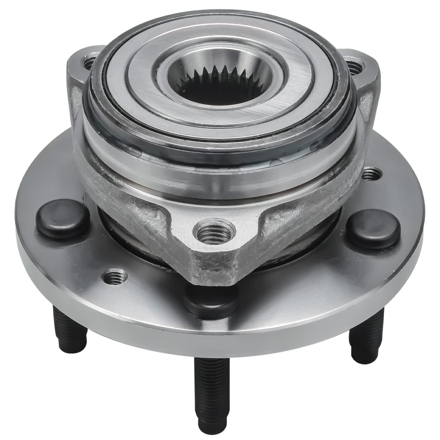 Detroit Axle 6PC Front Wheel Hub & Bearing Assembly with Inner/Outer Tie Rod End Kit - Compatible with 1999-2003 Ford Windstar | Perfect for Wheel Replacement & Suspension Repair | DIY Auto Maintenance & Professional Mechanic Use
