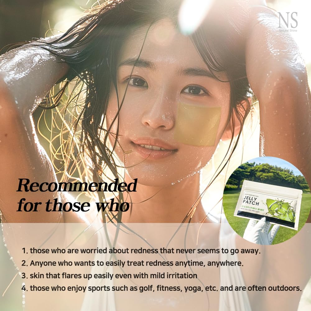 Korean Deep Moisture Face Jelly Patch - Cooling Pore Care for Sunburn Relief
