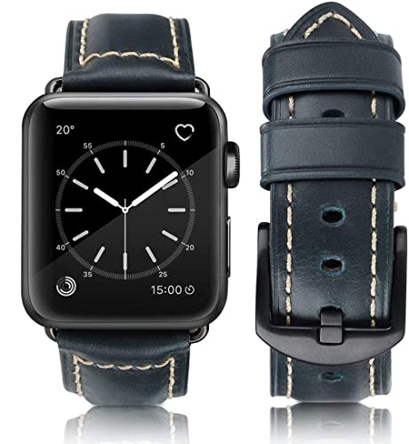 Retro dark Blue Black buckle