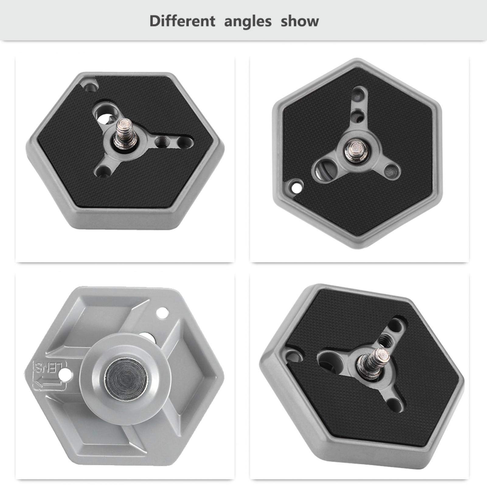 Hexagonal Quick Release Camera Plate with 1/4