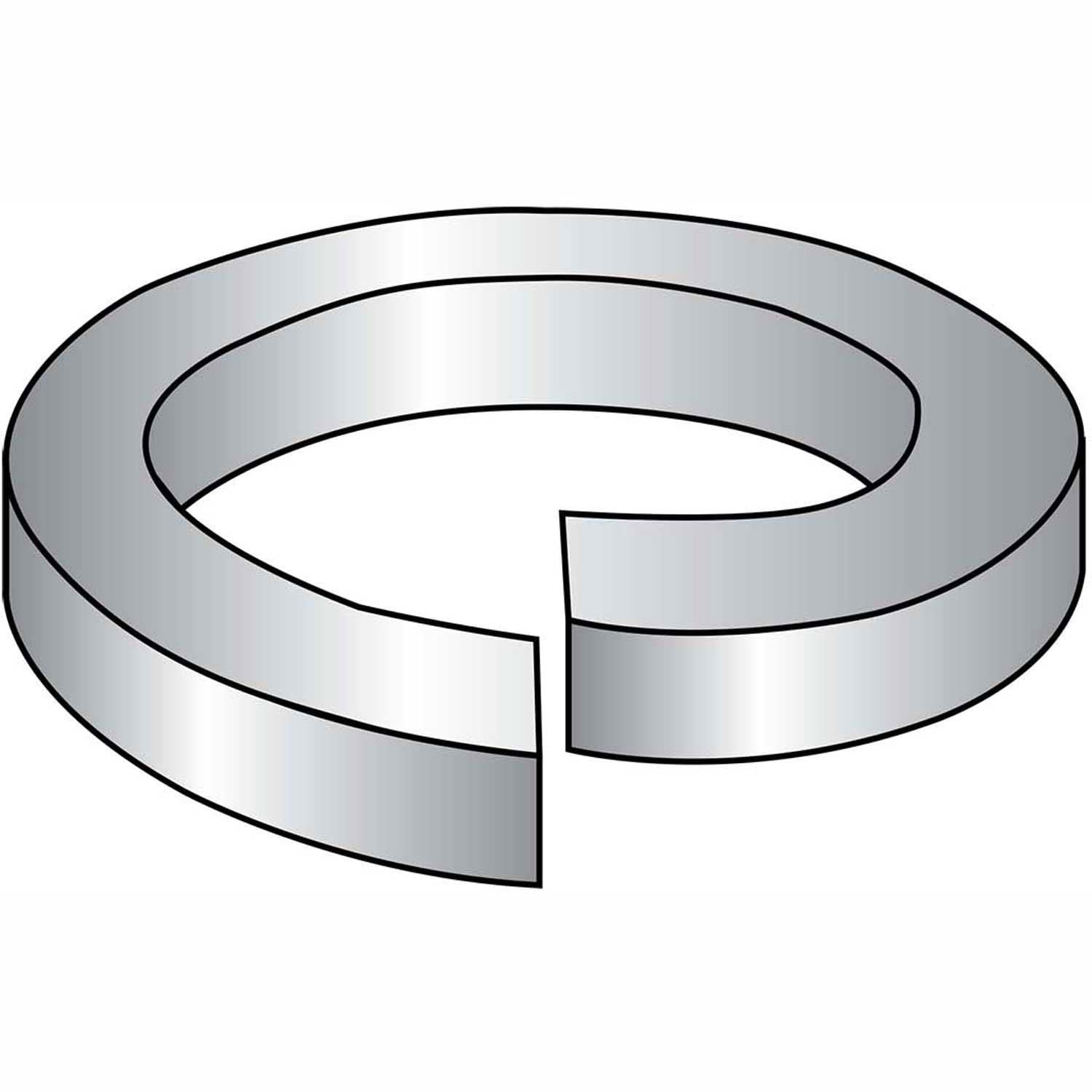 #4 Split Lock Washer - 2500 Pack Zinc Plated Steel - Secure Fasteners for Automotive, Machinery & DIY Projects