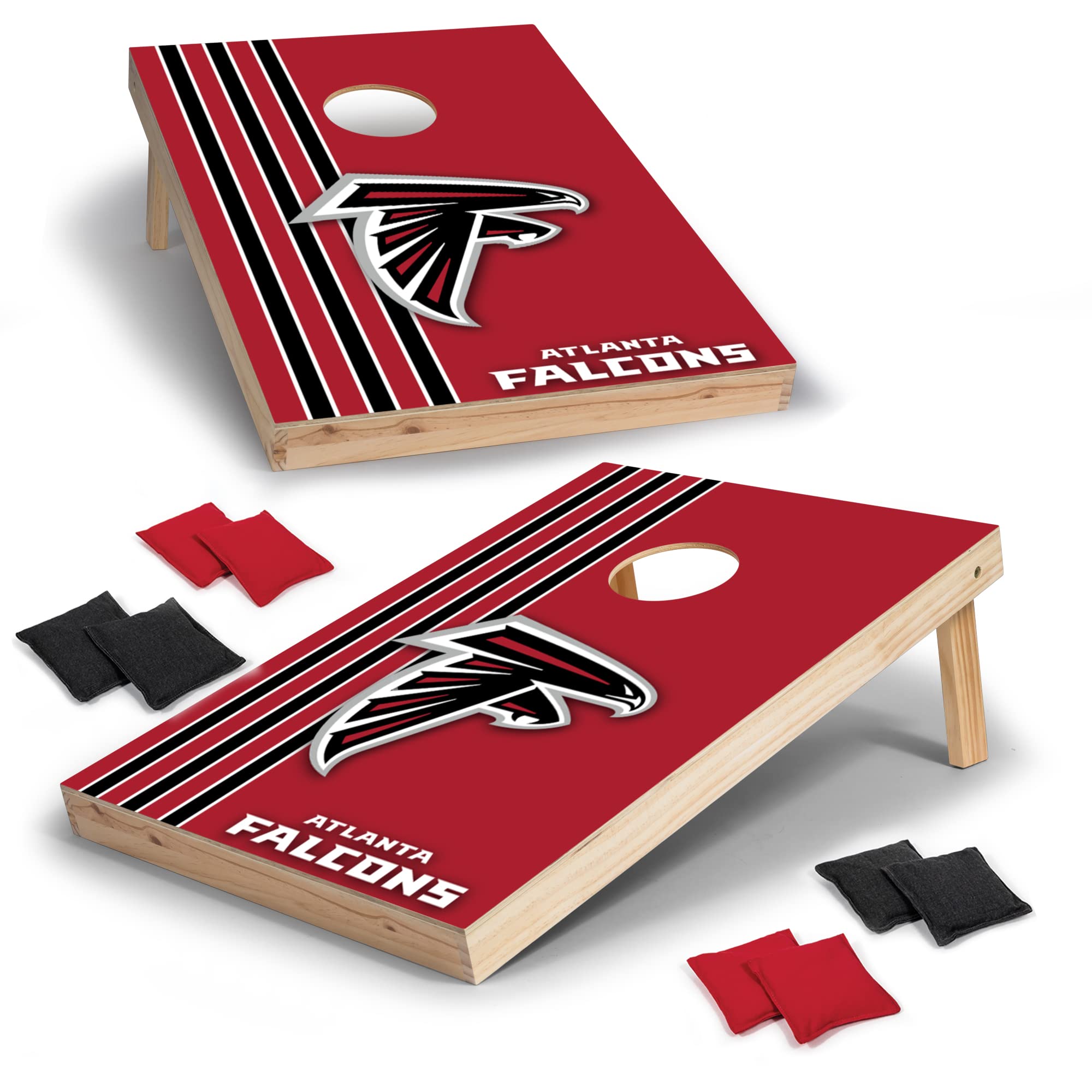 Premium NFL 2' x 3' Solid Wood Cornhole Set with HD Team Graphics - Official Licensed Outdoor Bean Bag Toss Game for Football Fans | Perfect for Tailgating, Backyard Parties & Family Gatherings