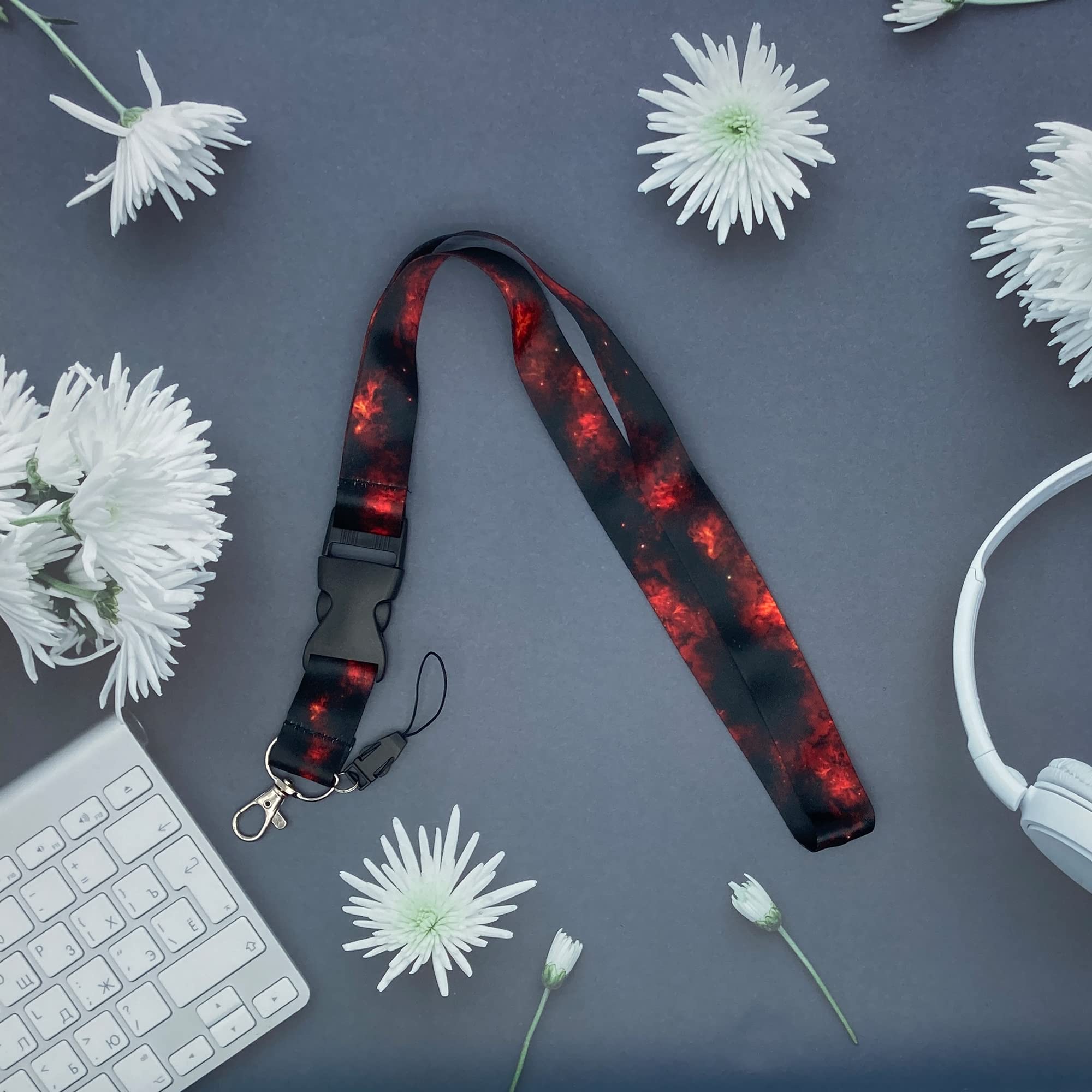 Retractable Breakaway Lanyard for Keys, ID Badges & Phone - for Work, School, Events