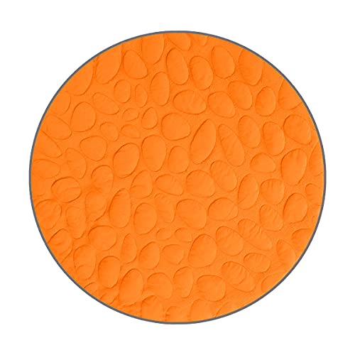 Organic Baby Play Mat - Nook Sleep Lilypad Round Play Mat (Poppy) - 40