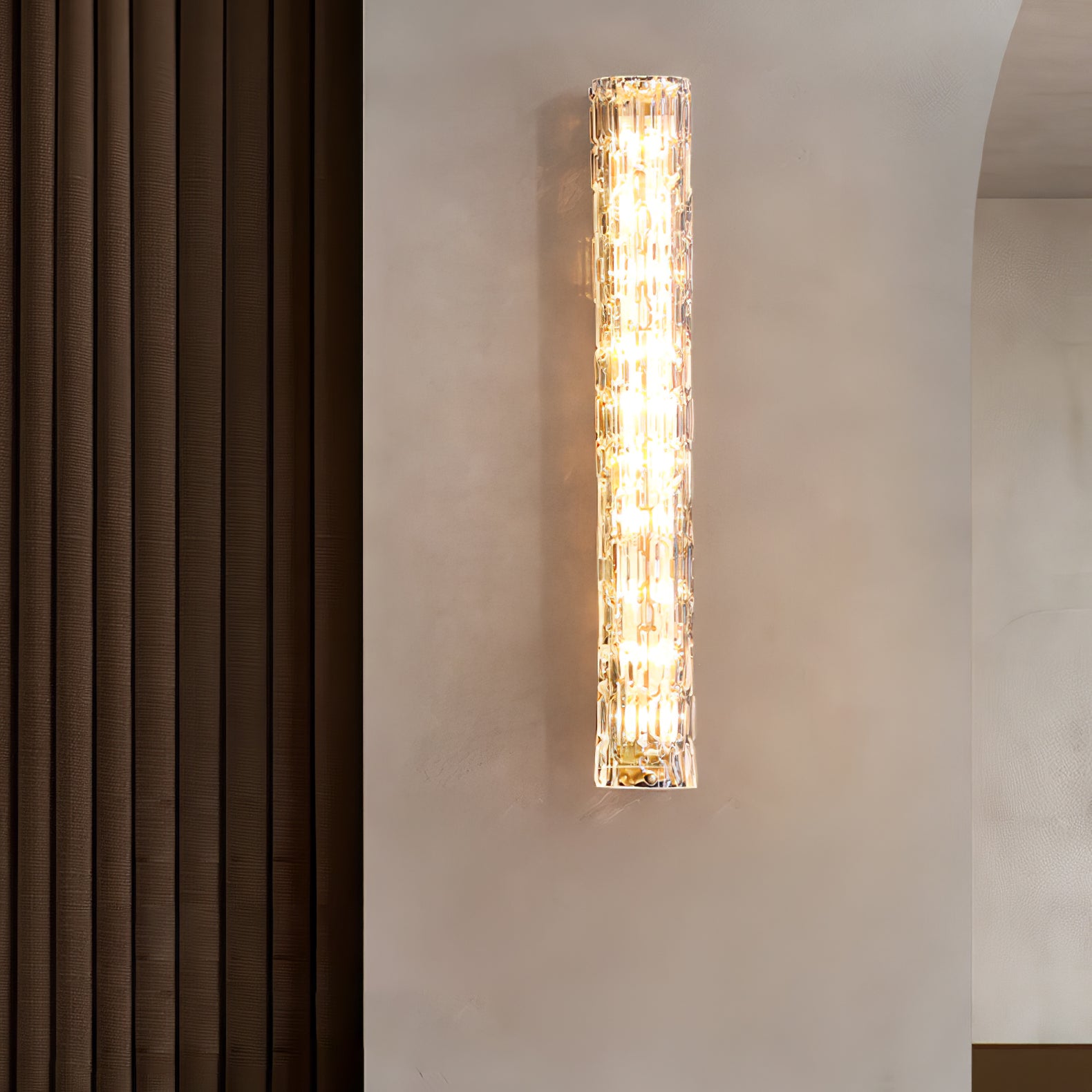 Elegant Wall Sconce Lighting - Handcrafted Decorative Fixture for Living Room, Bedroom & Hallway - Perfect for Home Decor & Ambient Lighting