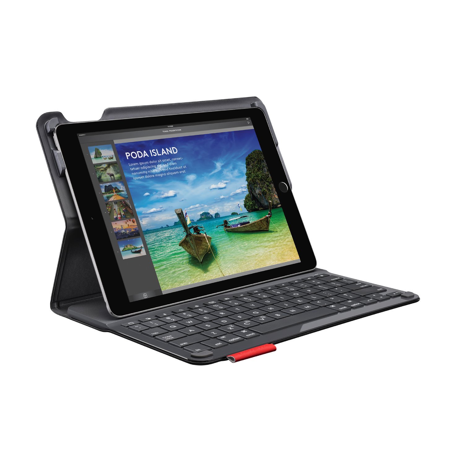 Logitech Type+ Bluetooth Keyboard Case for iPad Air 2 - Slim Protective Cover with 2 Viewing Angles | Wireless Bluetooth® (30ft Range) | Perfect for Work, Travel & Home Office - Black