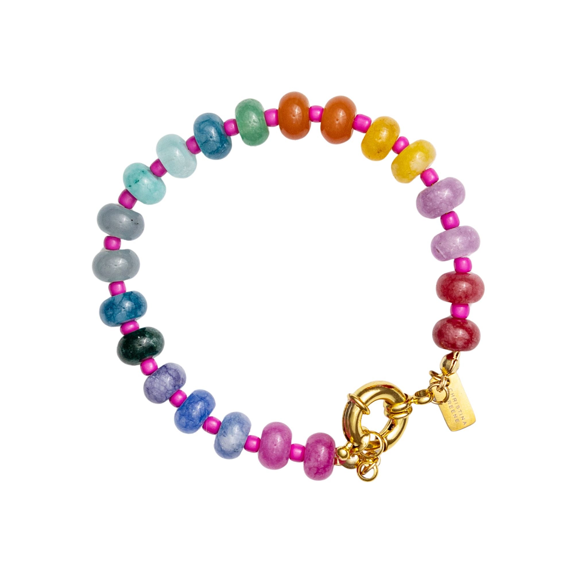 Wild at Heart Knotted Multicolor Beaded Bracelet - Boho Chic Handmade Jewelry for Women, Trendy Stackable Bracelets for Everyday Wear & Festival Outfits