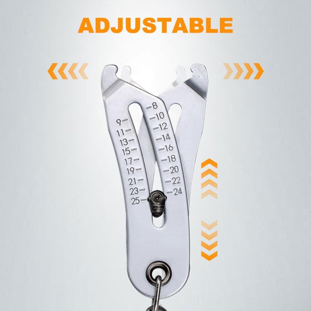 Portable Thread Size Checker Keychain - Nuts & Screws Thread Gauge, Bolt Size Finder Tool - Fast & Precise Measurement (1/2/3PCS) - Perfect for DIY, Automotive Repair, and Home Improvement Projects