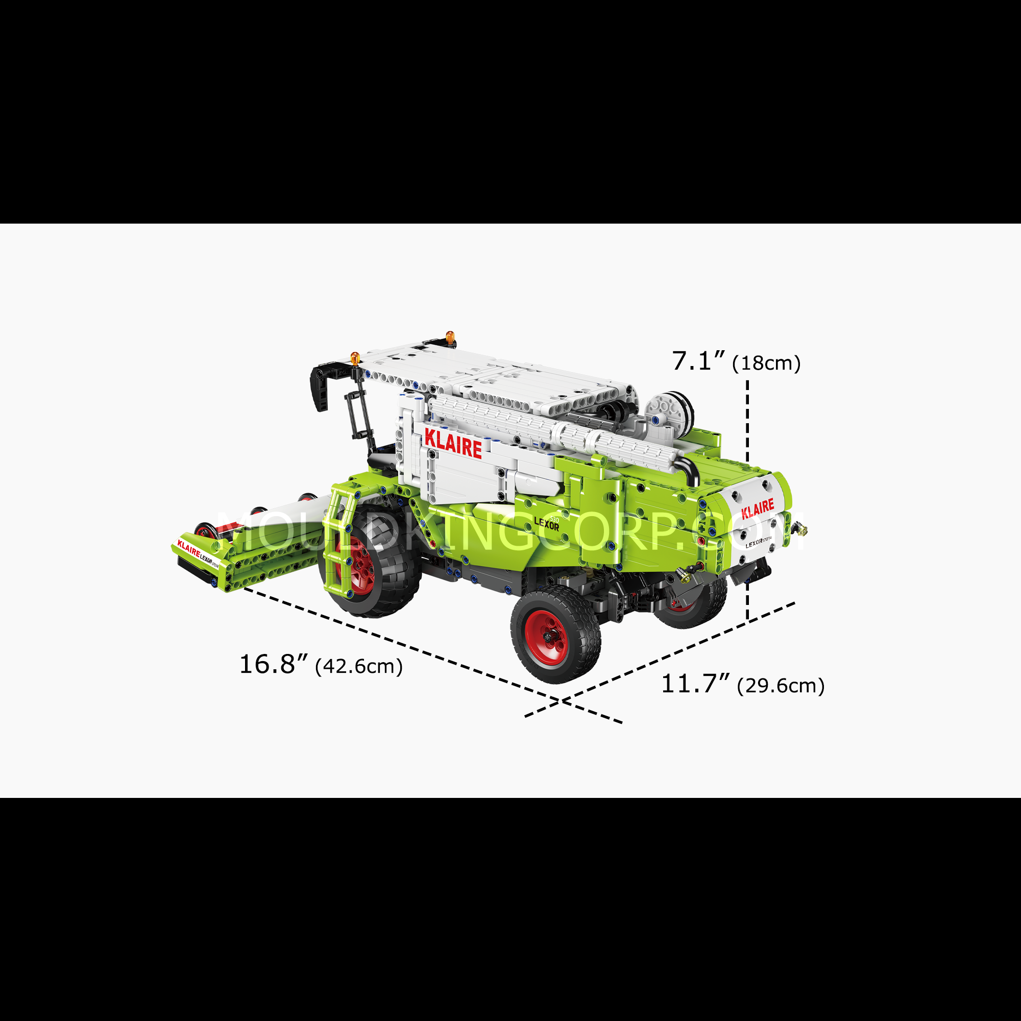 Mould King 17014S KLAIRE LEXOR Harvester Building Set - 1,347 Pieces STEM Toy for Kids & Adults | Creative Construction Model for Farm Play, Collector Display & Educational Gift