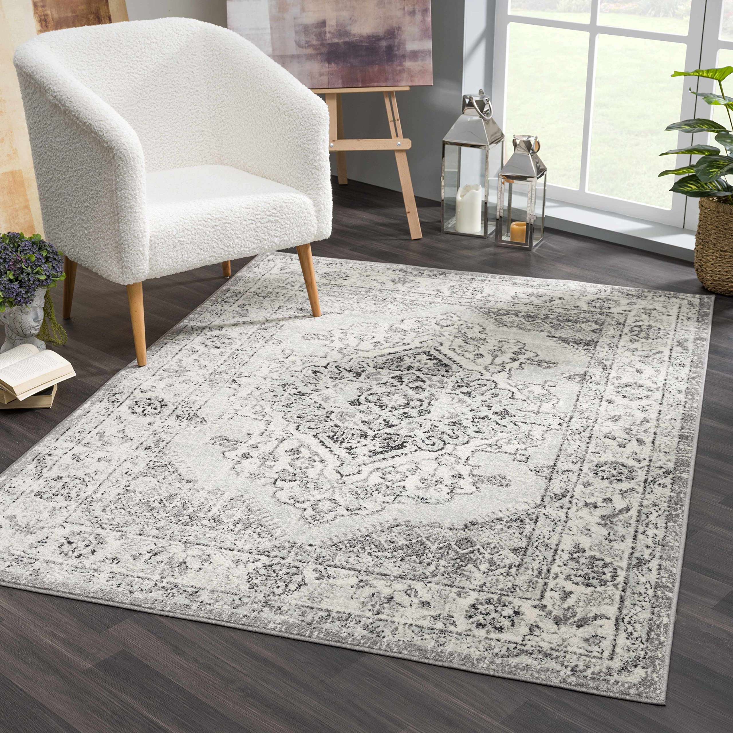 Premium Hauteloom MARASH Traditional Area Rug for Living Room & Bedroom - 7'10