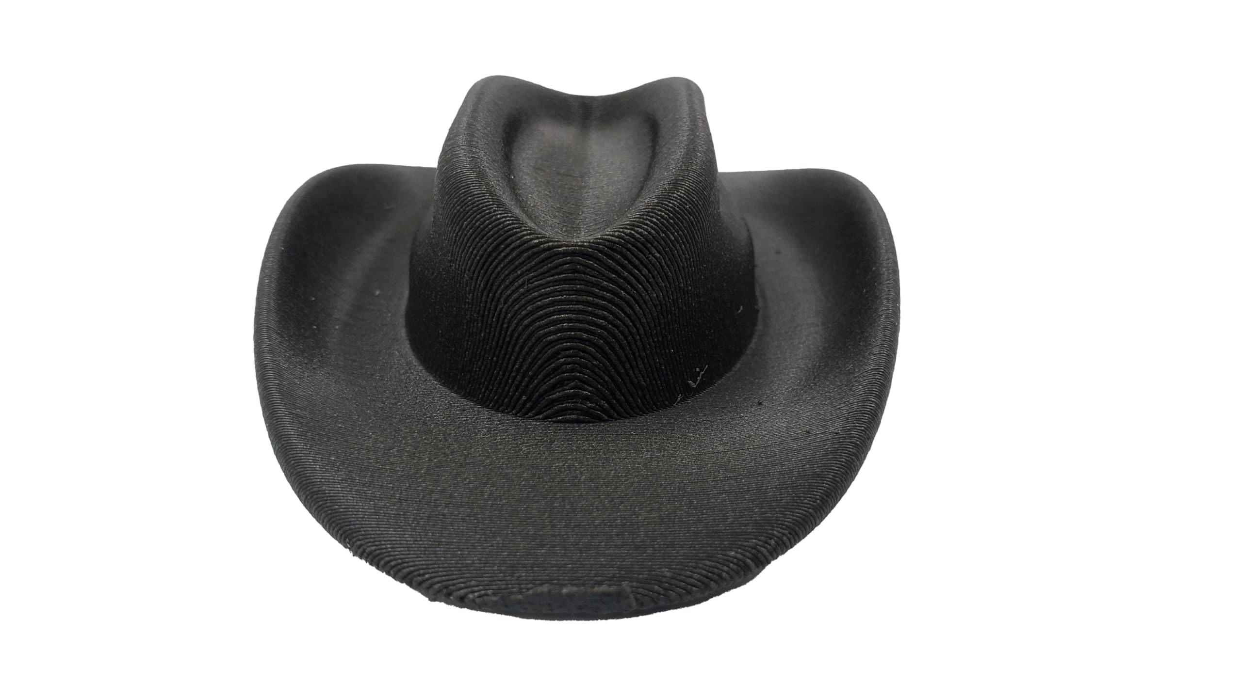 Wood Black Cowboy Hat Attachment for Gaming & Streaming Headsets - Perfect for Cosplay, Live Streaming Props & Gamer Gifts (Size S) - Ideal for Twitch Streamers, YouTube Content Creators & Western-Themed Events