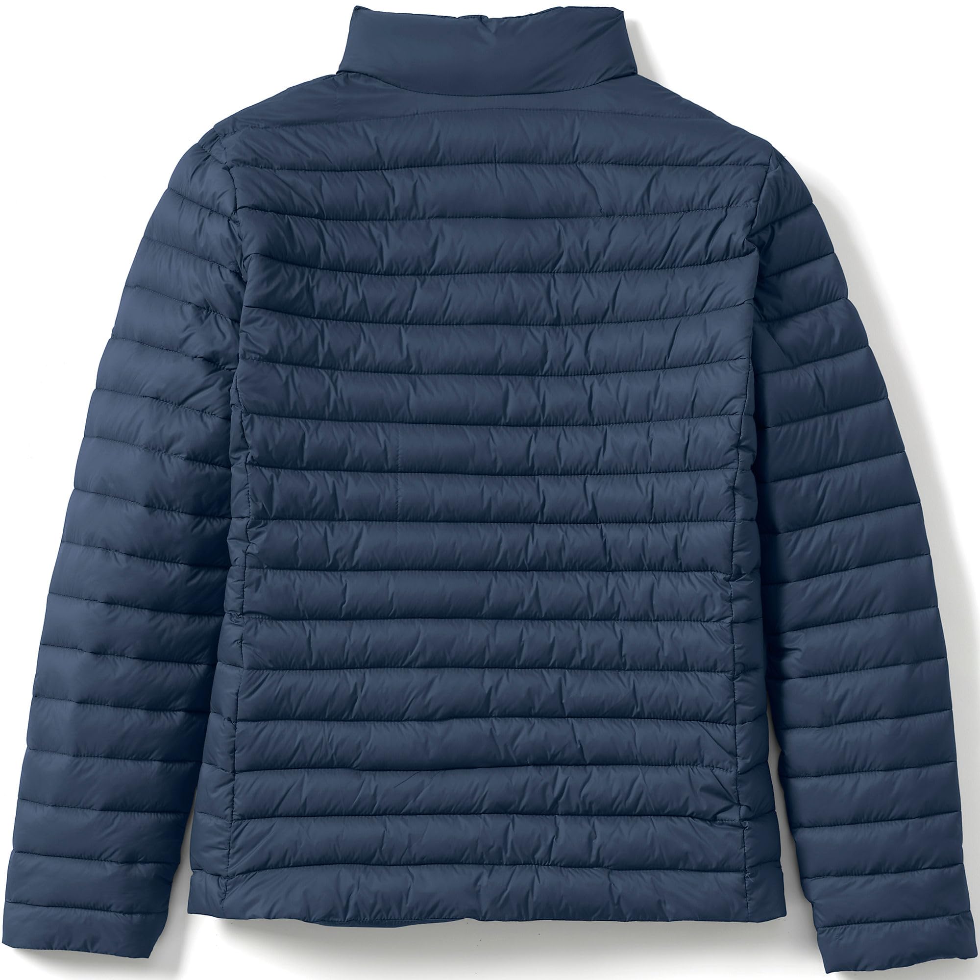 Lands' End Women's ThermoPlume Jacket - Insulated School Uniform Coat for Cold Weather - Perfect for Winter Classrooms & Outdoor Activities