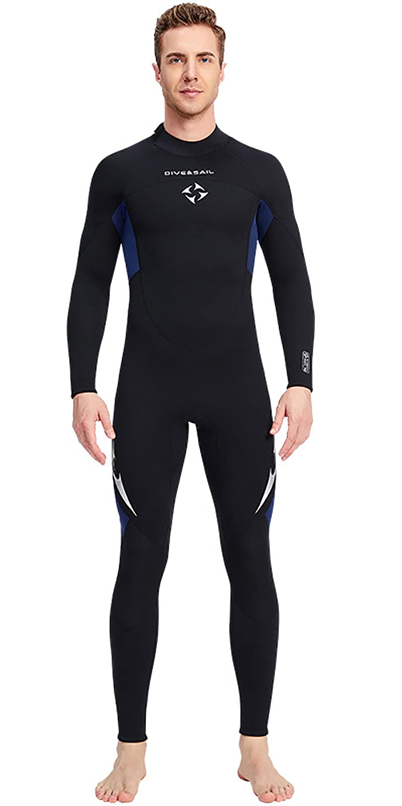 **Men's & Women's 3mm Neoprene Wetsuit - Back Zip Long Sleeve Surf Suit for Scuba Diving, Surfing, Swimming, Kayaking & Snorkeling - Keep Warm & Comfortable for Couples & Outdoor Water Sports**