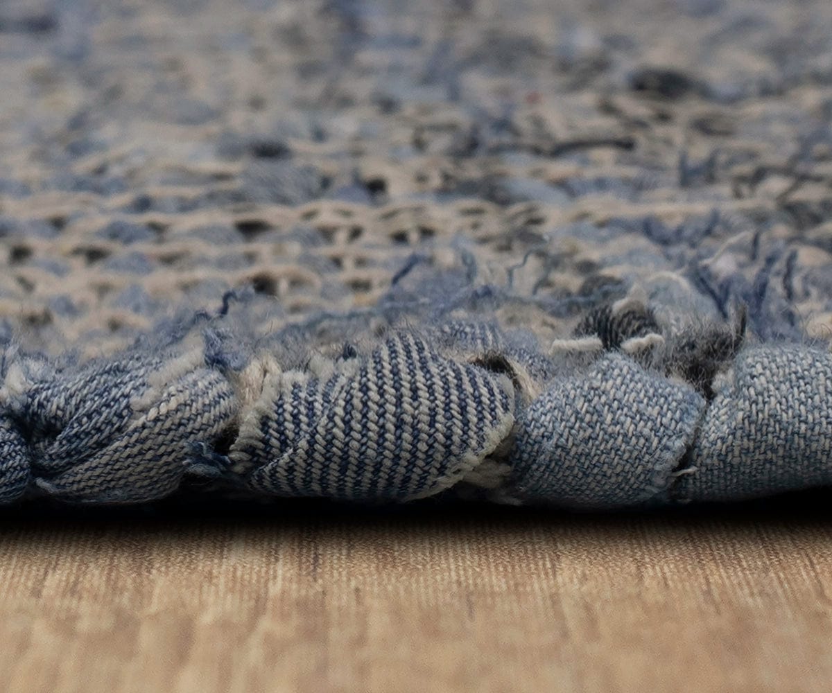 Karastan Ross Denim Rug - Premium Handmade Cotton Denim Area Rug for Living Room, Bedroom & Home Decor - Stylish & Durable Floor Covering