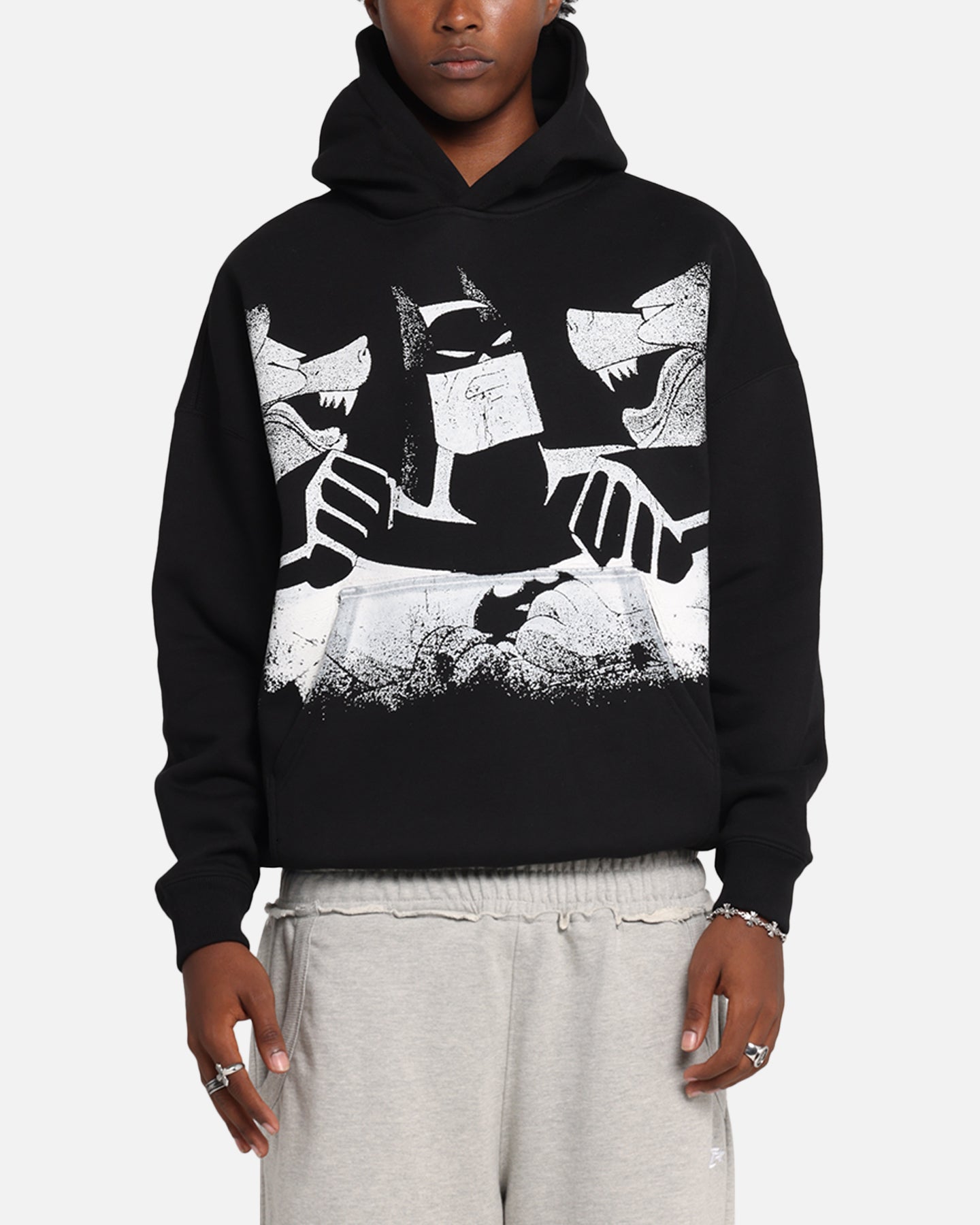 DC Batman The Animated Series Premium Hoodie - Black Superhero Pullover for Men & Women | Perfect for Cosplay, Comic Con & Casual Wear