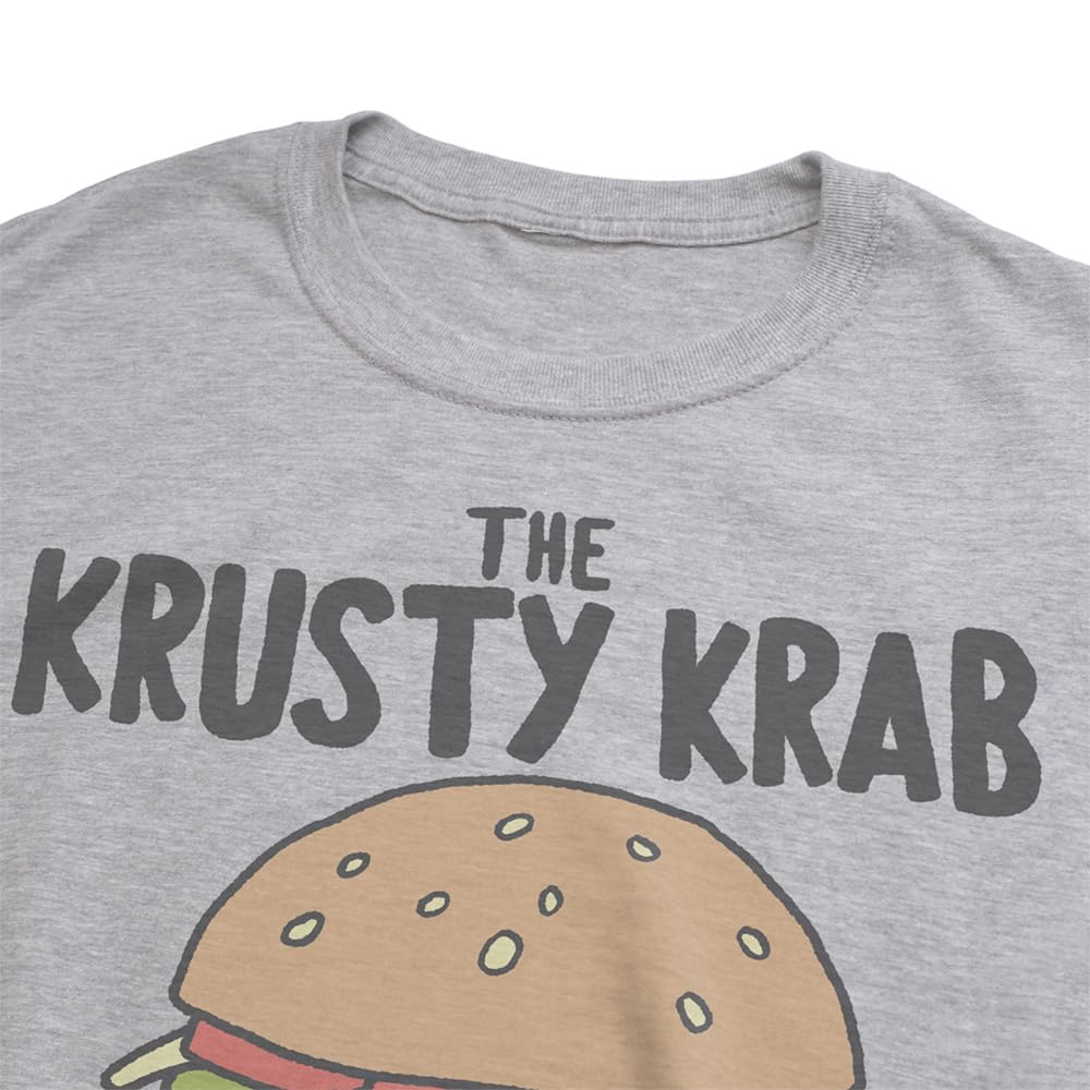 Popfunk Official Spongebob Krabby Patties Unisex T-Shirt - Soft Ring-Spun Cotton Tee for Men & Women | Perfect for Cosplay, Casual Wear & Spongebob Fans