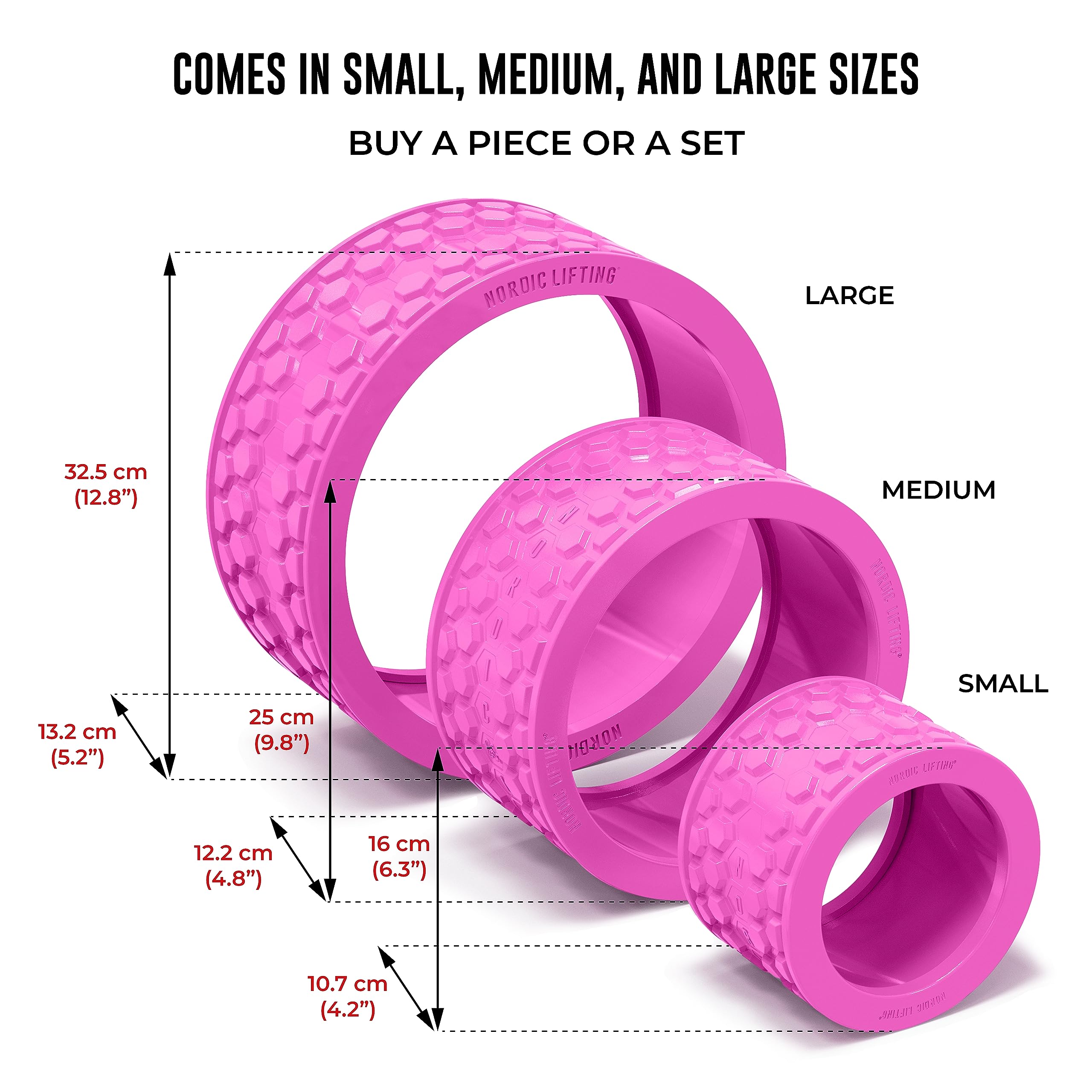 Nordic Lifting Yoga Wheel for Back Pain Relief - Premium Back Stretcher & Mobility Enhancer for Yoga, Pilates, and Home Workouts