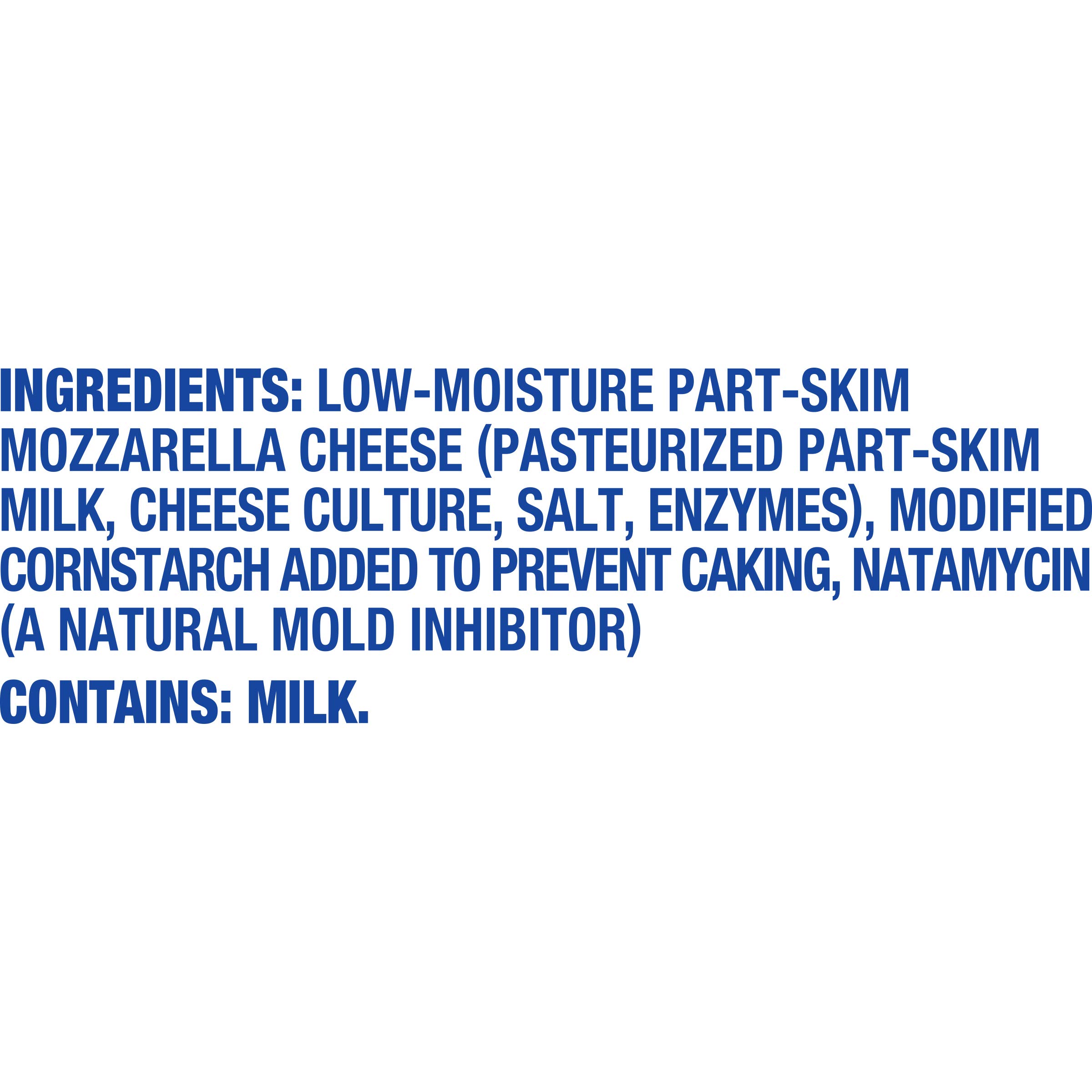 Kraft Natural Shredded Mozzarella Cheese with 2% Milk - 7 oz Resealable Bag | Perfect for Pizza, Pasta & Italian Recipes | Low Moisture Part-Skim Cheese for Melting & Cooking