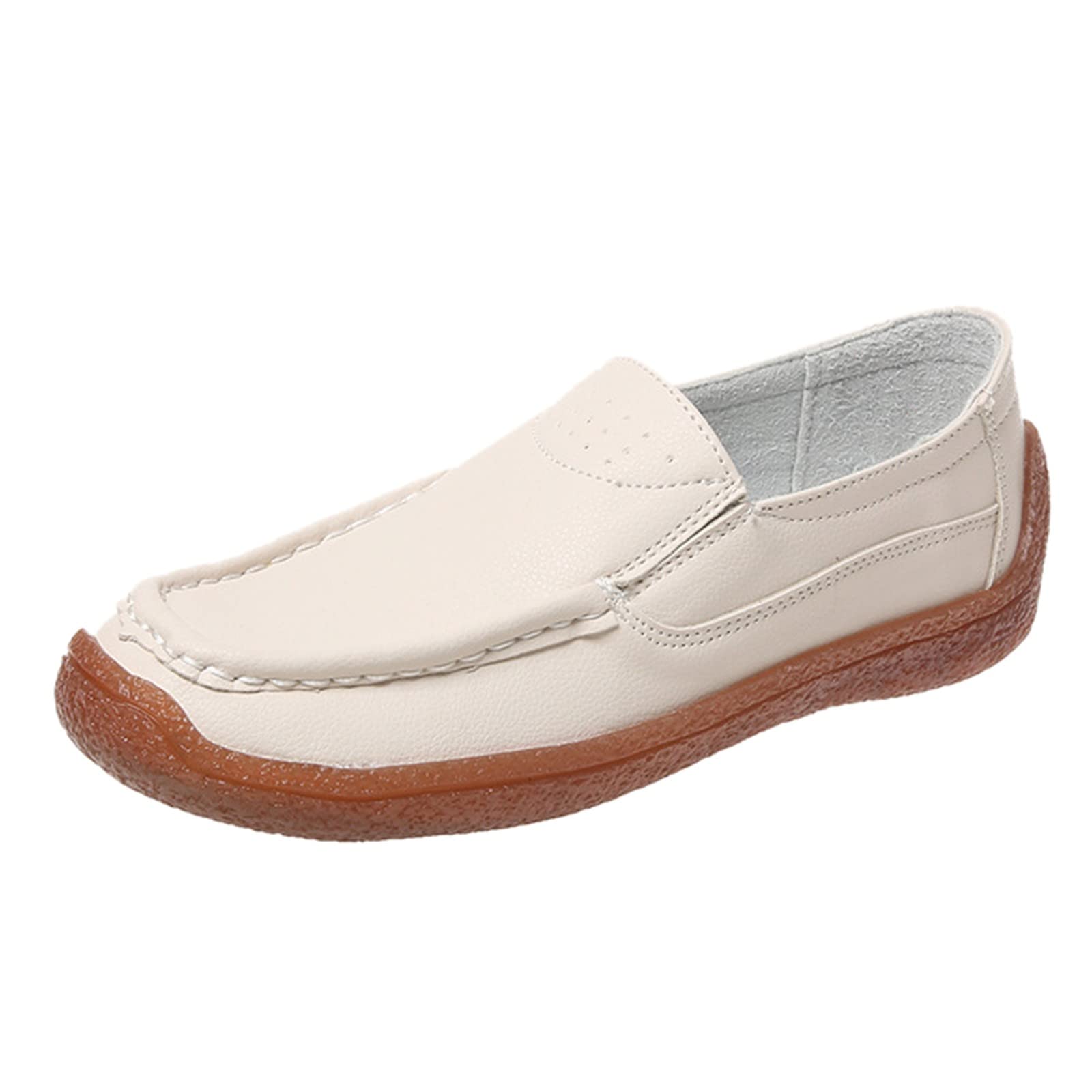Breathable Slip-On Casual Canvas Shoes for Women & Men - Comfortable Round-Toe Flat Shoes in Solid Colors | Perfect for Walking, Travel & Everyday Wear